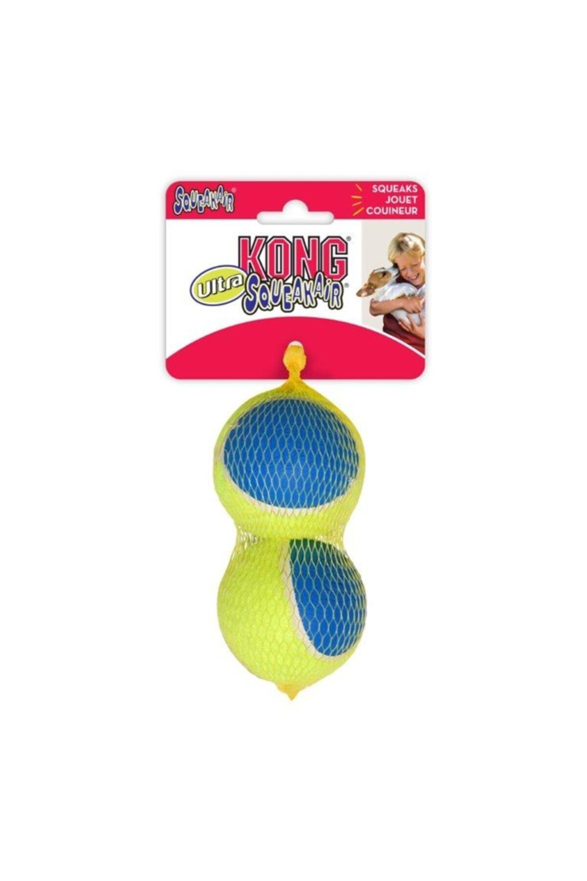 Kong Köpek Oyuncak Squekair Ultra Top 2 Adet 8 cm