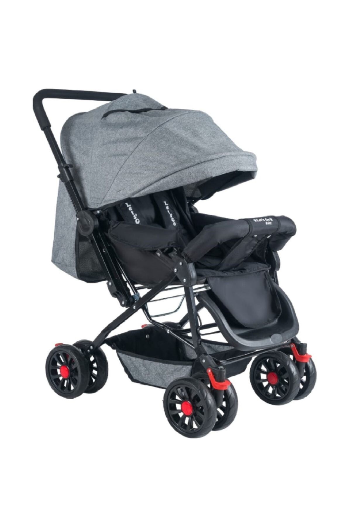 LETS GO BABY Bebek Arabası Tam Yatabilen Çift Yönlü Bebek Arabası Gri /