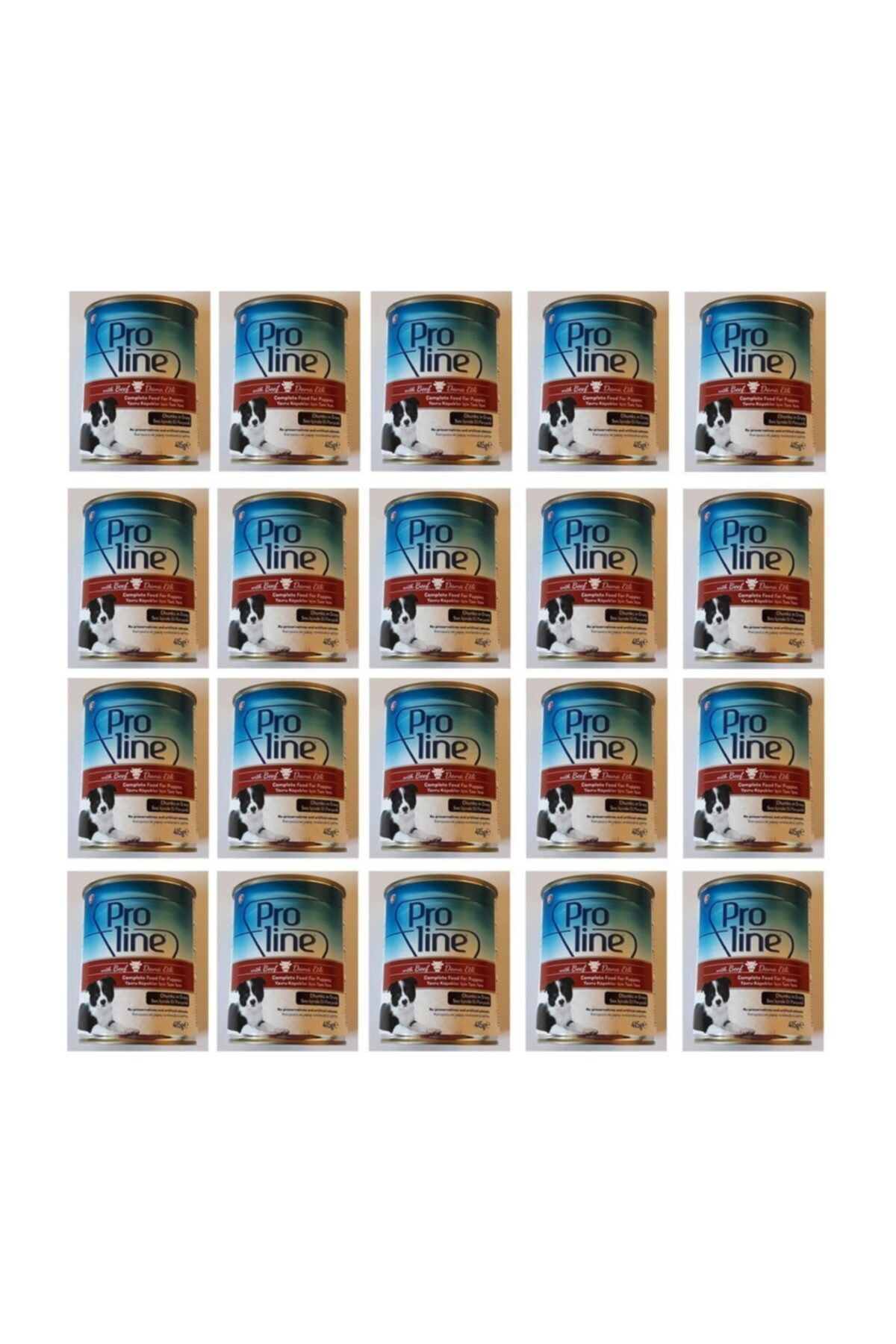 Pro Line Biftekli Köpek Konservesi  415 gr x 20 Adet
