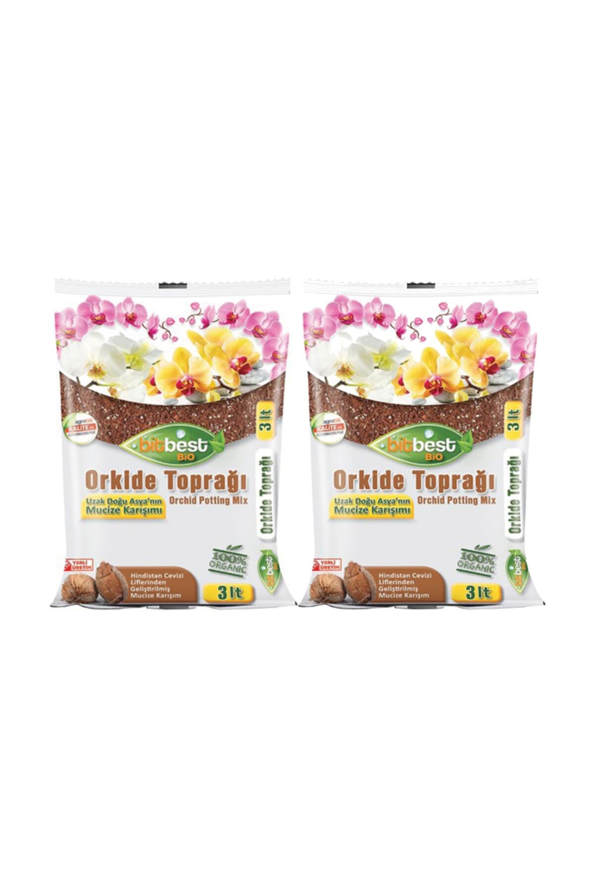 BİTBEST 2 Li Paket Orkide Toprağı 3 Lt