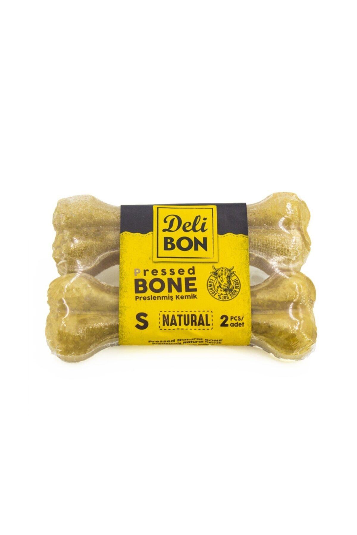 DIGERUI Delibon Deri Köpek Çiğneti Pres Kemik 2x12 cm Natural