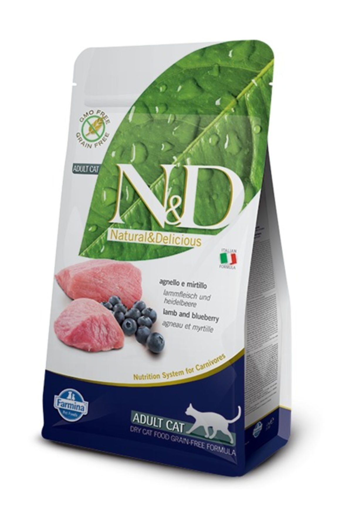 N&D N&d Tahılsız Kuzu Etli Yaban Mersinli Kedi Maması 1.5 Kg
