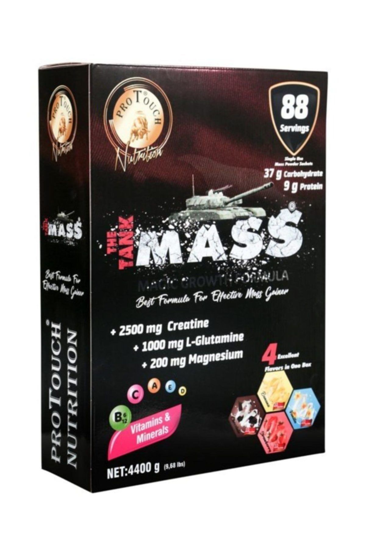Protouch Nutrition Karbonhidrat Tozu 4400 Gr 88 Şase Mix Aromalı
