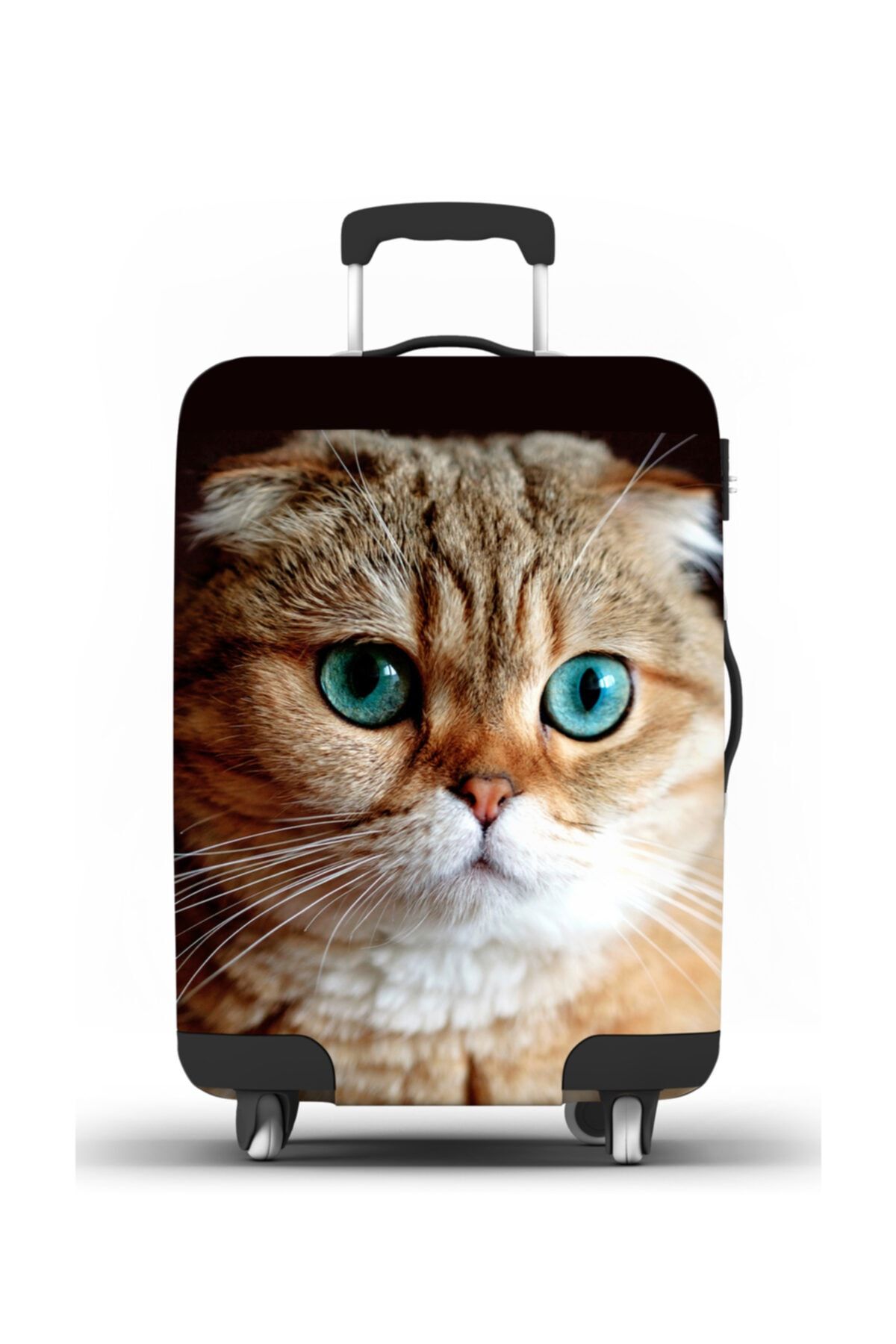 LUGGBAG Desenli Unisex Valiz Kılıfı Lb204s Kabin Boy