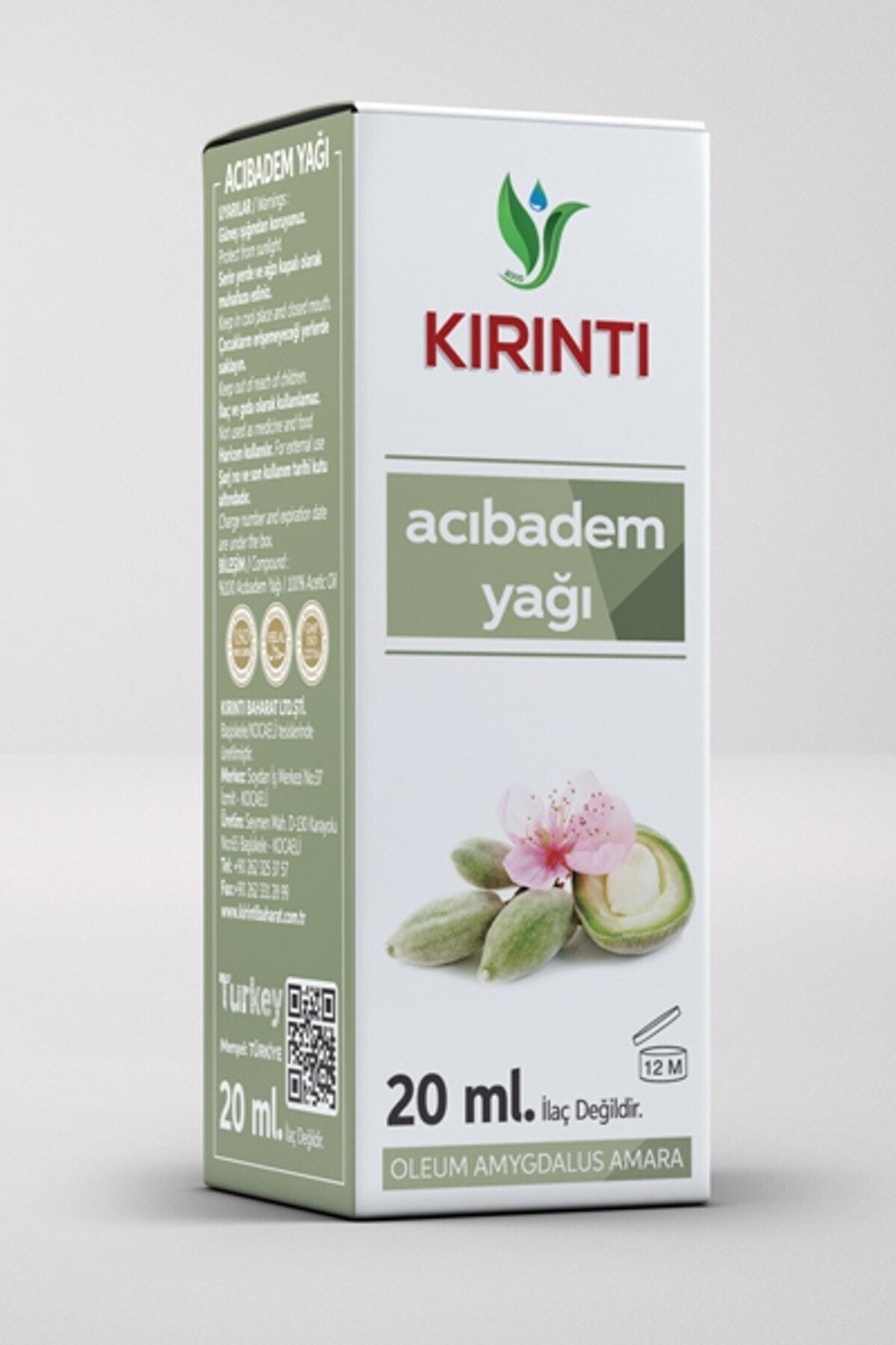 KIRINTI 2000 Acı Badem Yağı 20 Ml 2 Adet