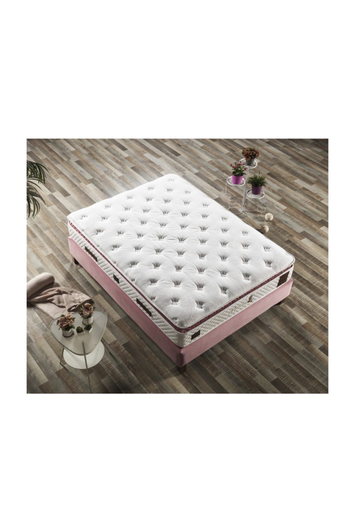 Armis Yatak Armis Marissa Pembe Ortopedik Yayli Cift Kisilik Yatak 150x200 Cm Trendyol