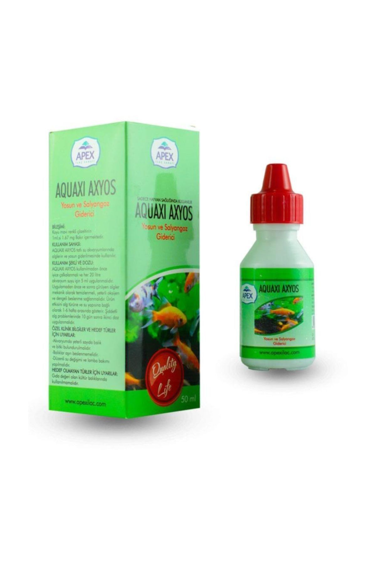 Apex Aquaxi Axyos Yosun Ve Salyangoz Giderici 50ml
