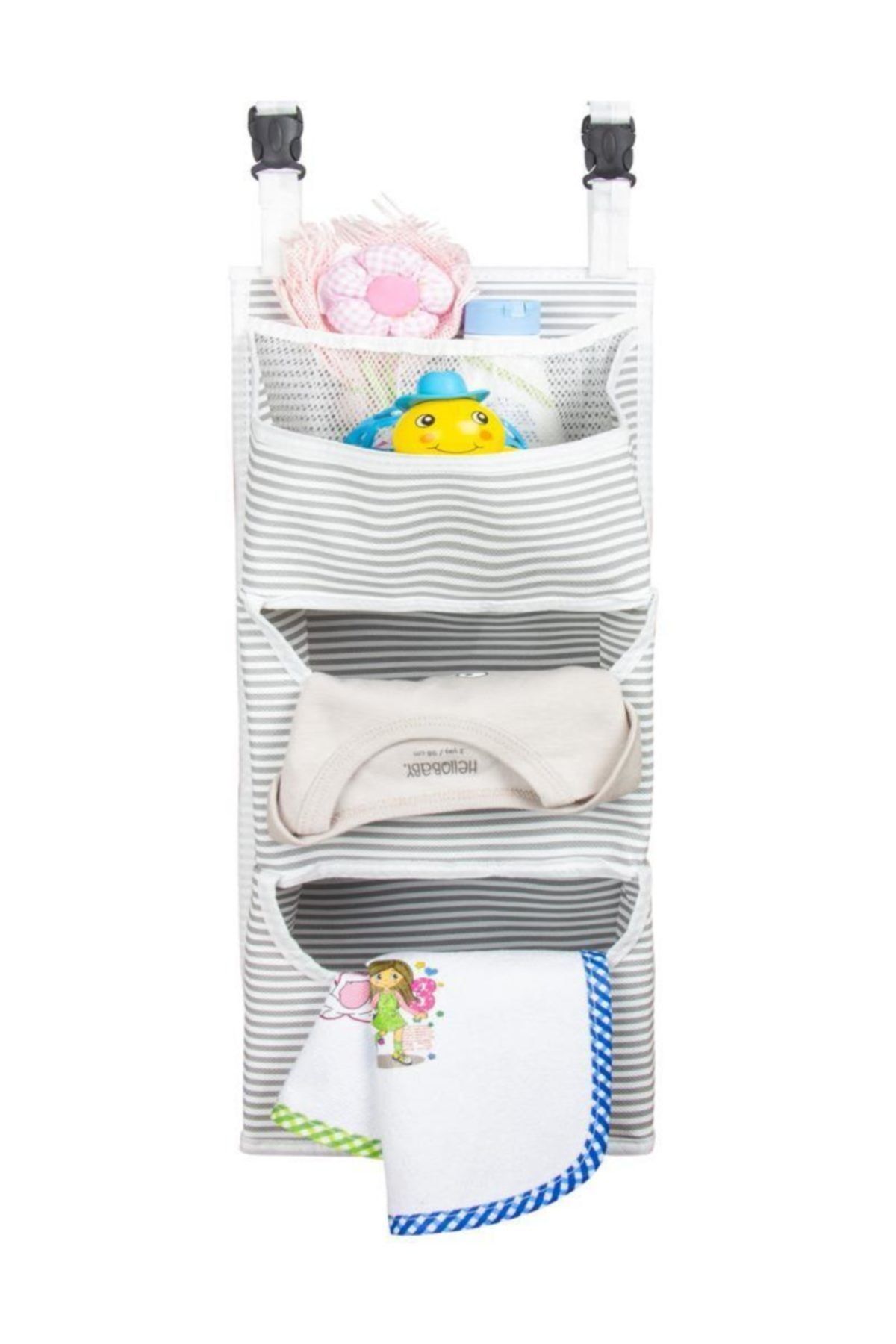 LadyModa Beşik Organizer | Bebek Odası Organizer Mia Gri