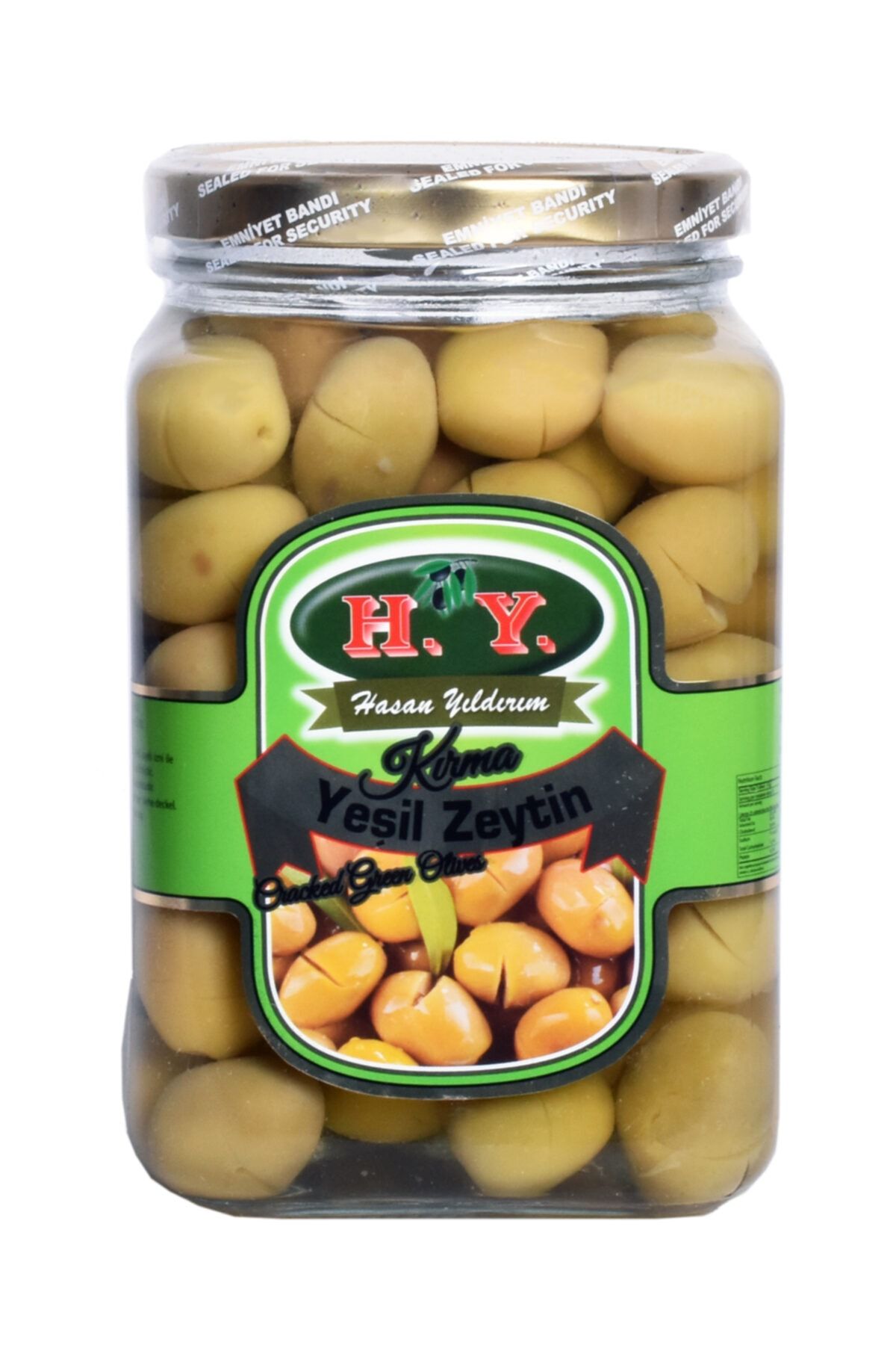 Hakan Yıldırım Cam Kavanoz Yeşil Kırma Zeytin gr 141-160 900