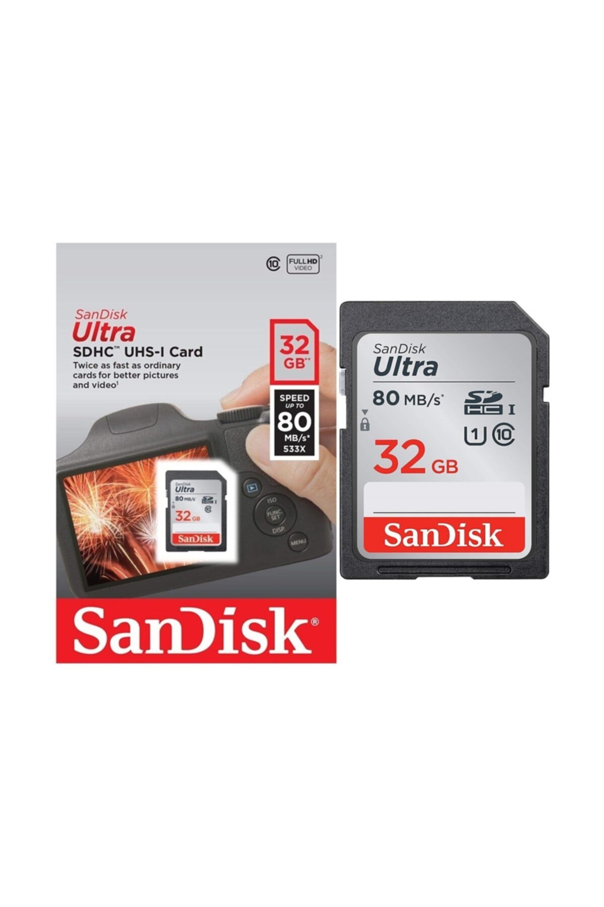 SanDisk Kamera Çekimi Için, 32gb, 80mb/s Hafıza Kartı