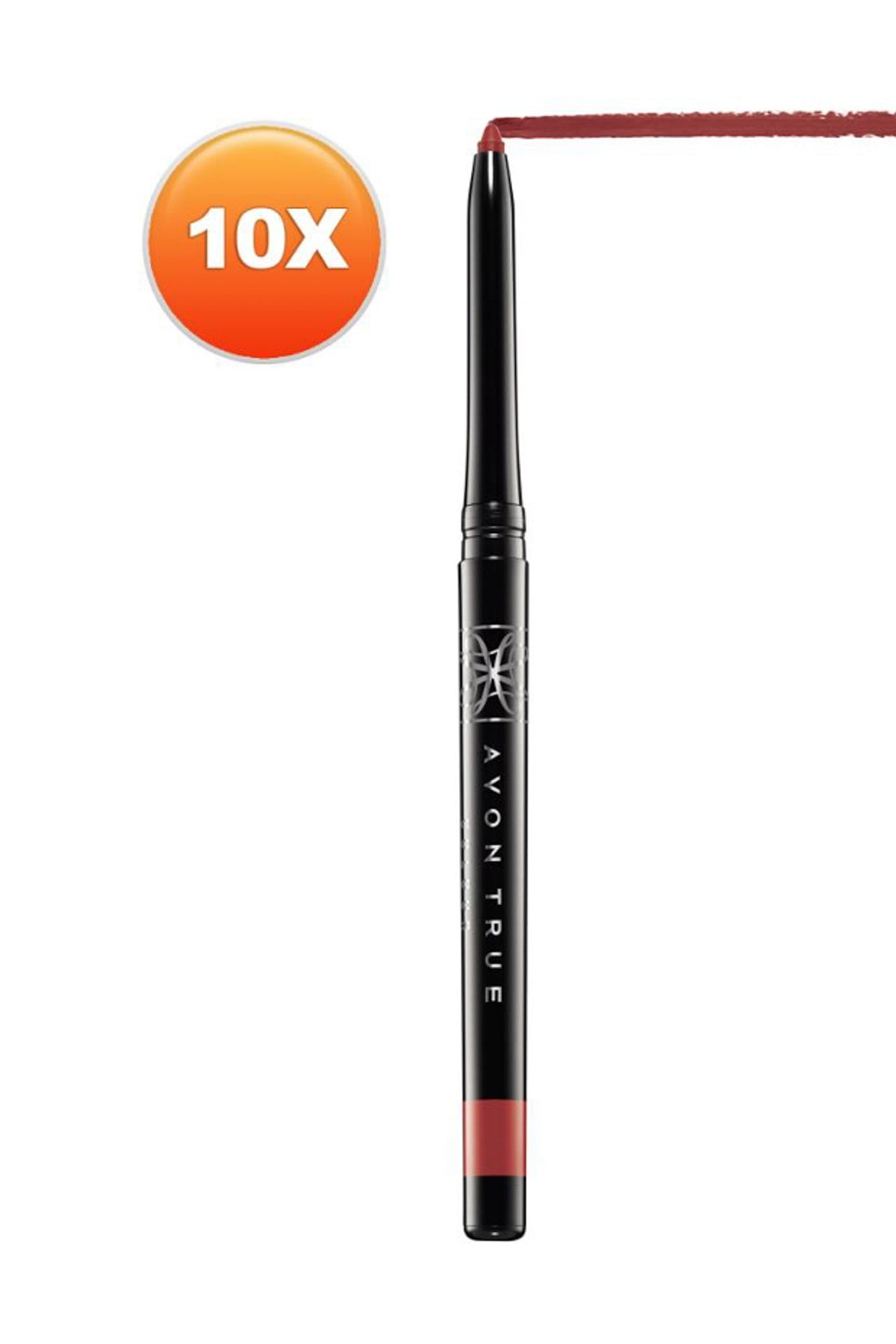 AVON Açılıp Kapanabilen Dudak Kalemi Red Brick Onlu Set