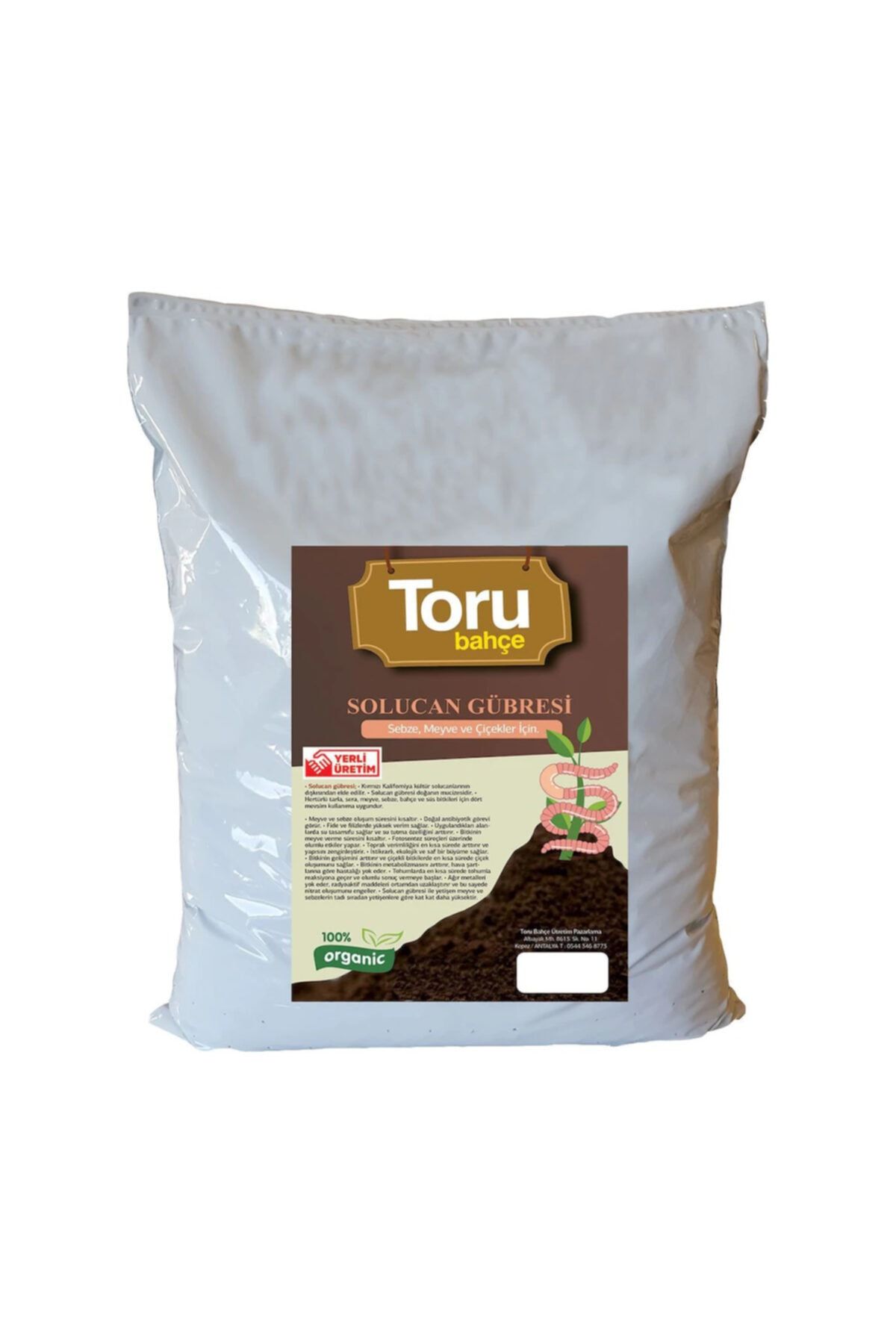 Grande Home Toru Bahçe Toprak Düzenleyici Solucan Gübresi 50 lt