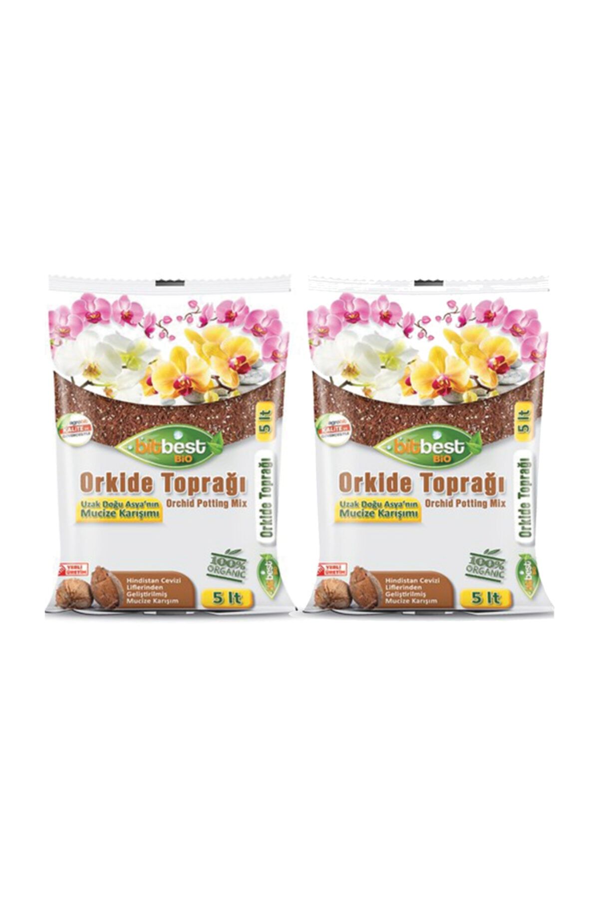 BİTBEST 2 Li Paket Orkide Toprağı 5 lt