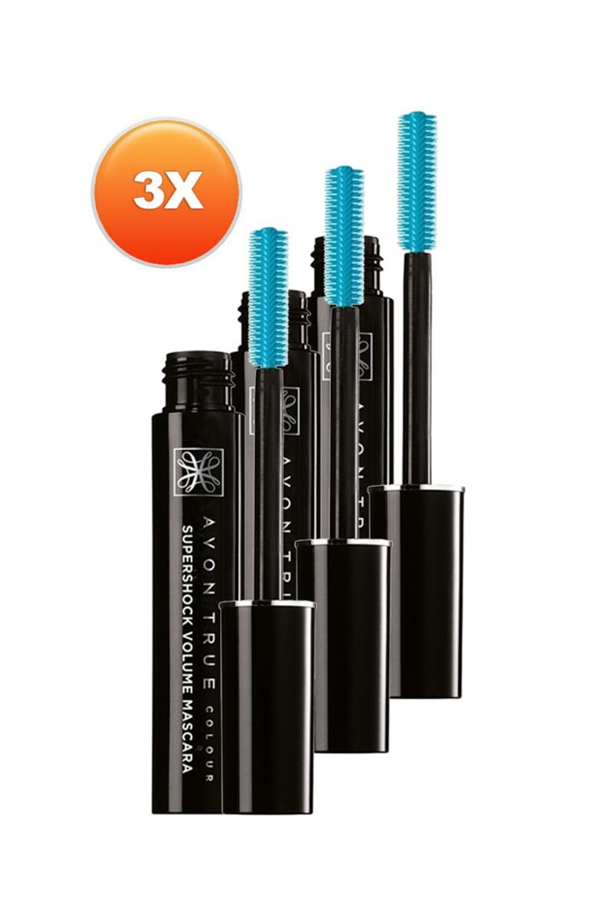 AVON Supershock Siyah Maskara 10 Gr. Üçlü Set