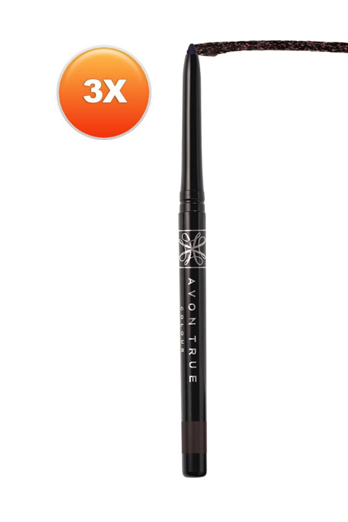 AVON Diamonds Aç Kapa Pırıltılı Göz Kalemi Black Bijoux Üçlü Set