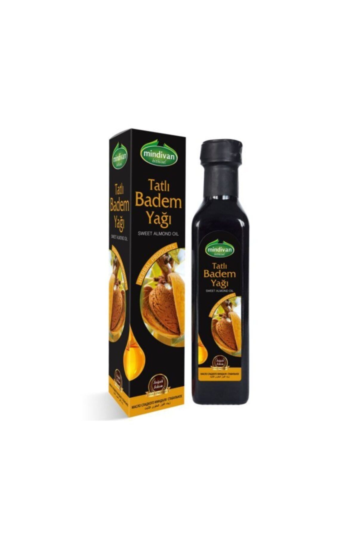 Mindivan Tatlı Badem Yağı Sabit 250 Cc(2 Adet)