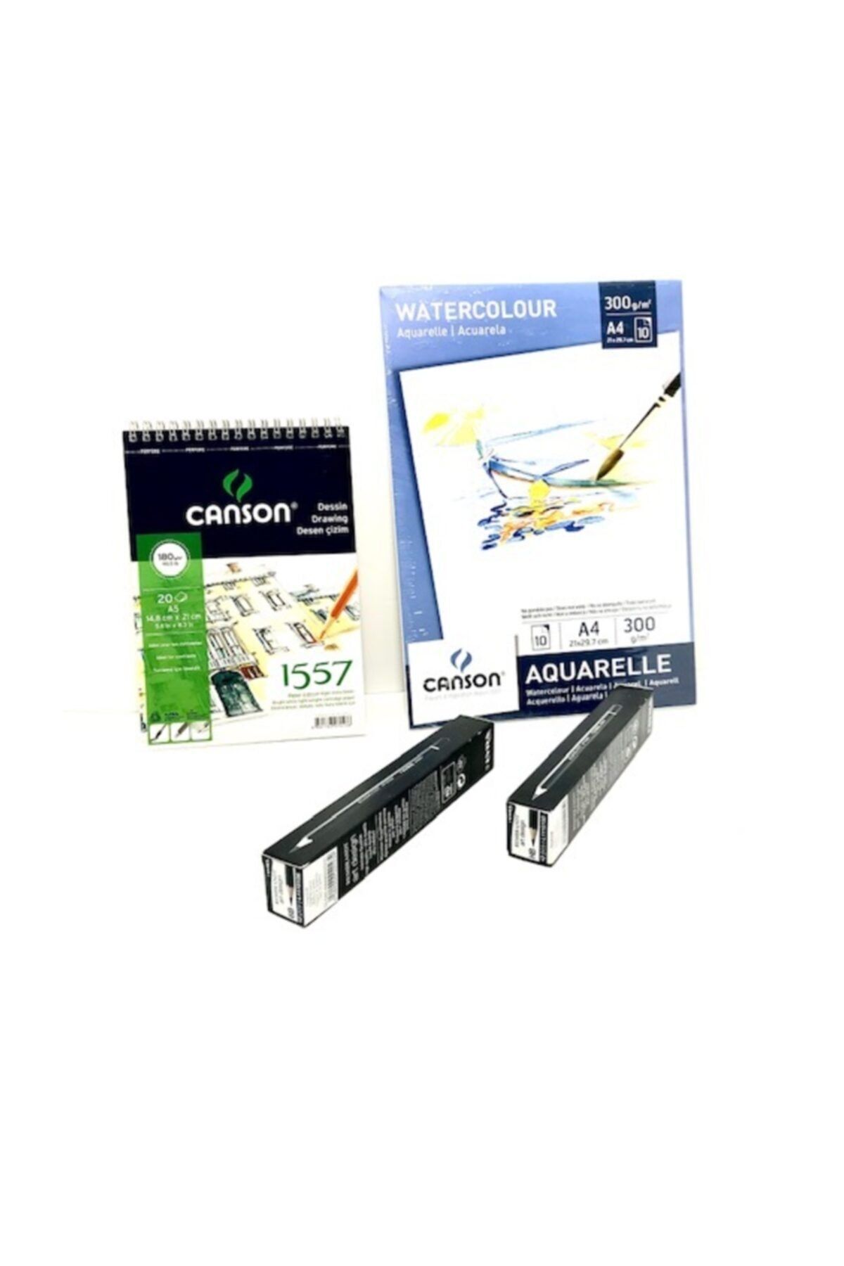 Canson & Lyra Set - A5 Ve A4 Çizim Defteri Ve Lyra Art Desing Hb 12'li 6b 12'li Kalem