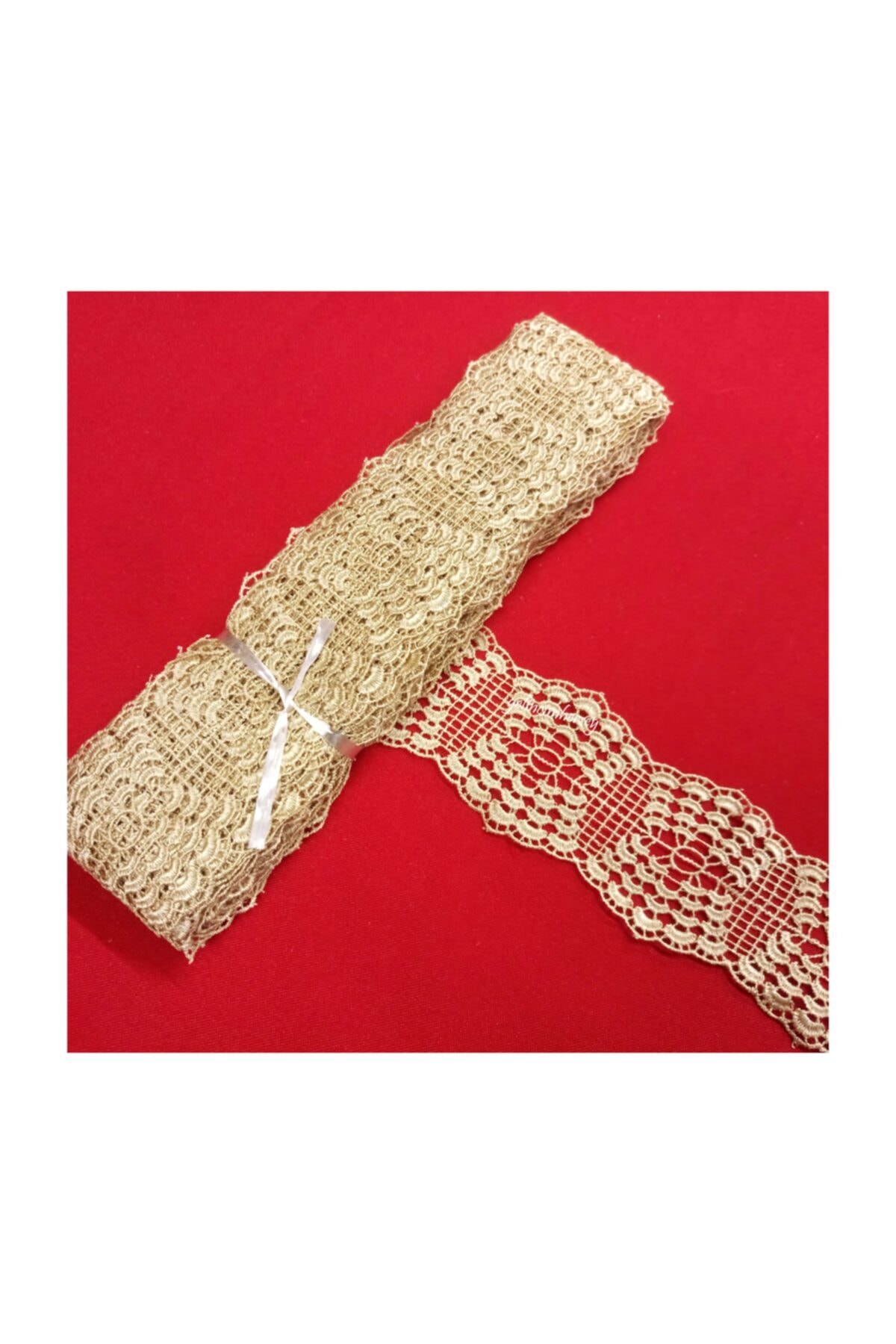 Gelincimherşey Cappucino Çeyiz Süsleme İçin Geniş Ara Güpür Dantel