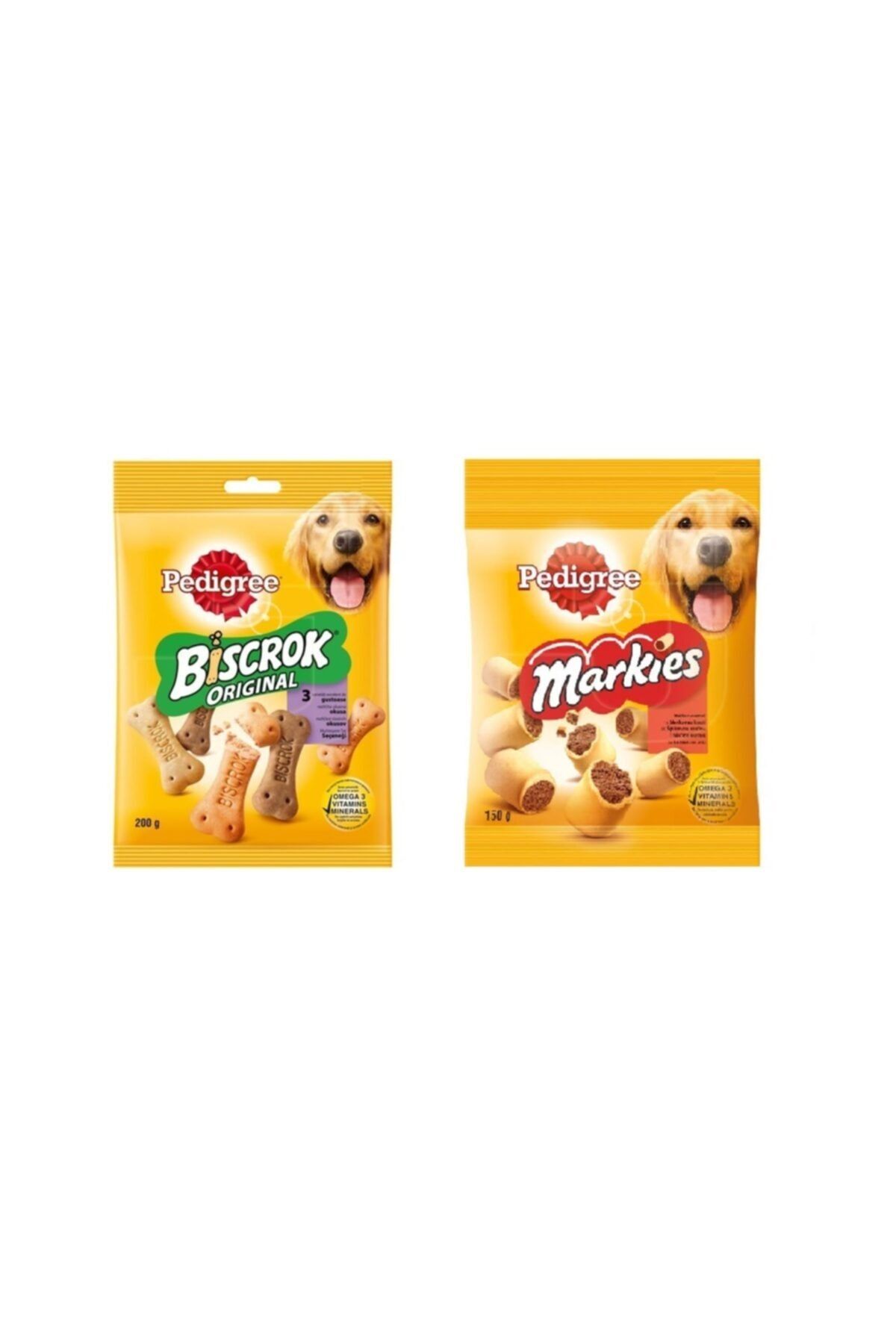 Pedigree Biscrok 200 Gr Ve Markises 150 Gr Köpek Ödül Bisküvisi