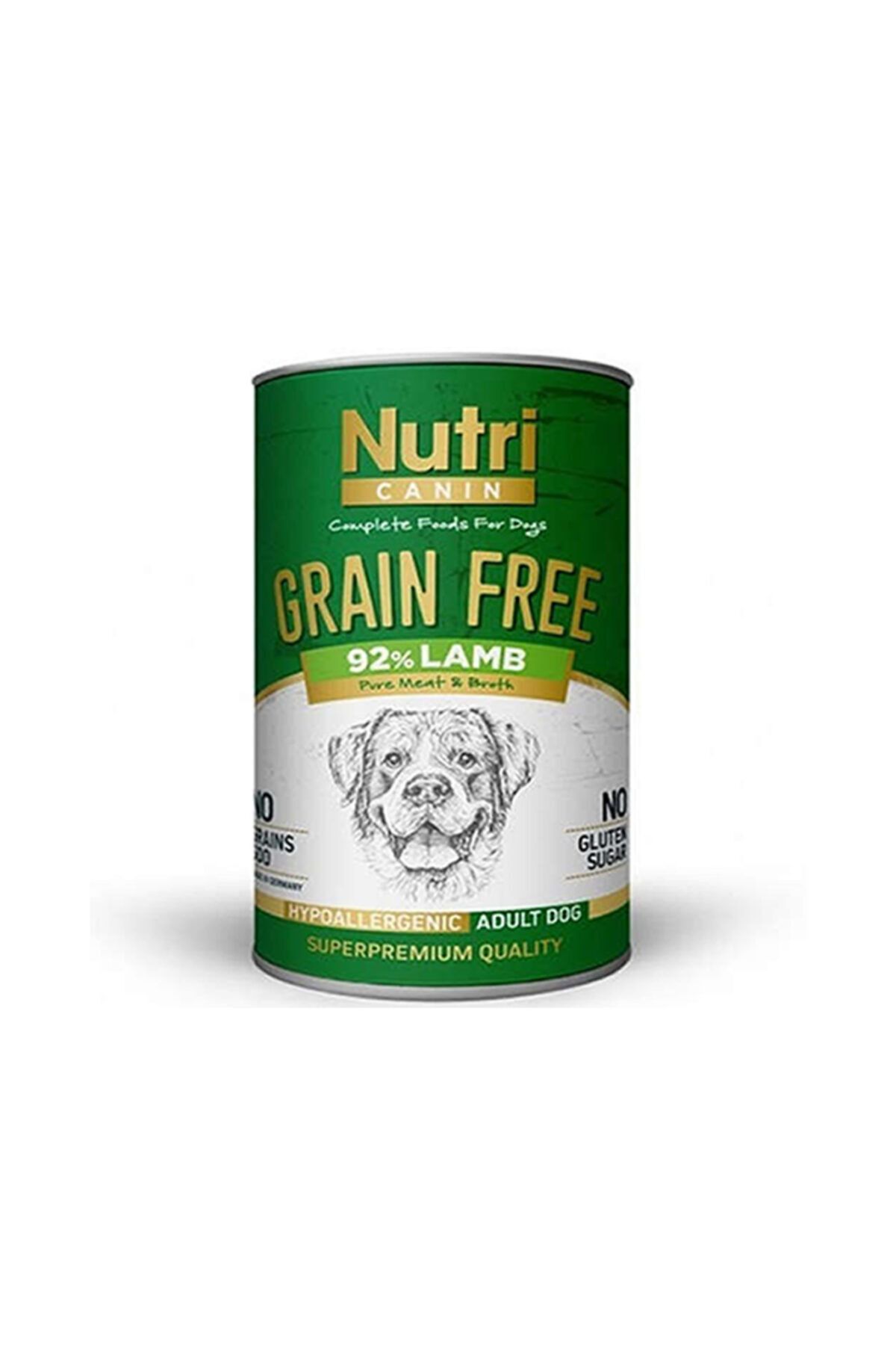 Nutri Canin E 400 gr Tahılsız Kuzu Etli Yaş Köpek Maması X6 Adet