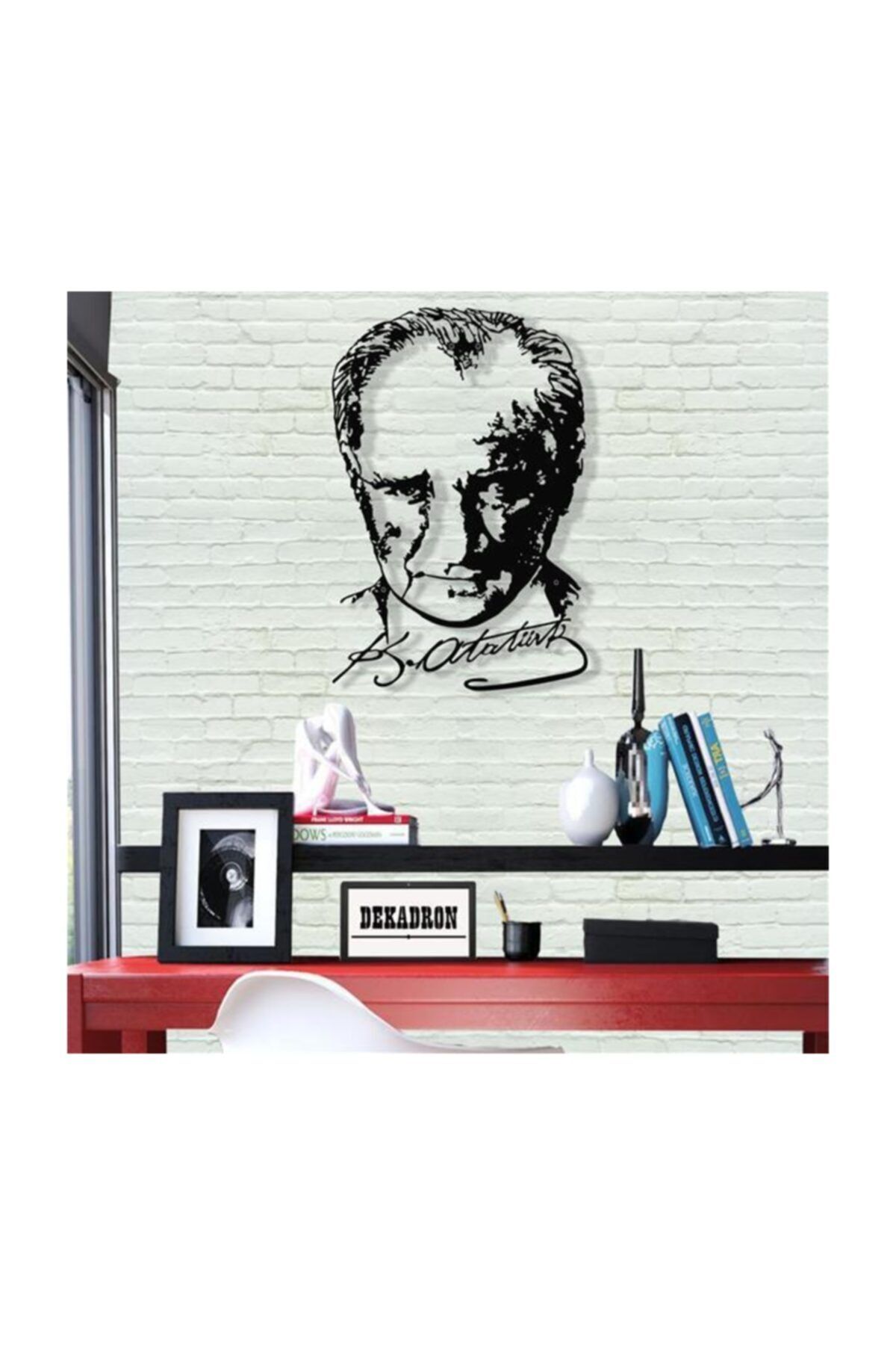 Dekadron Mustafa Kemal Atatürk Metal Duvar Dekor 75x53cm