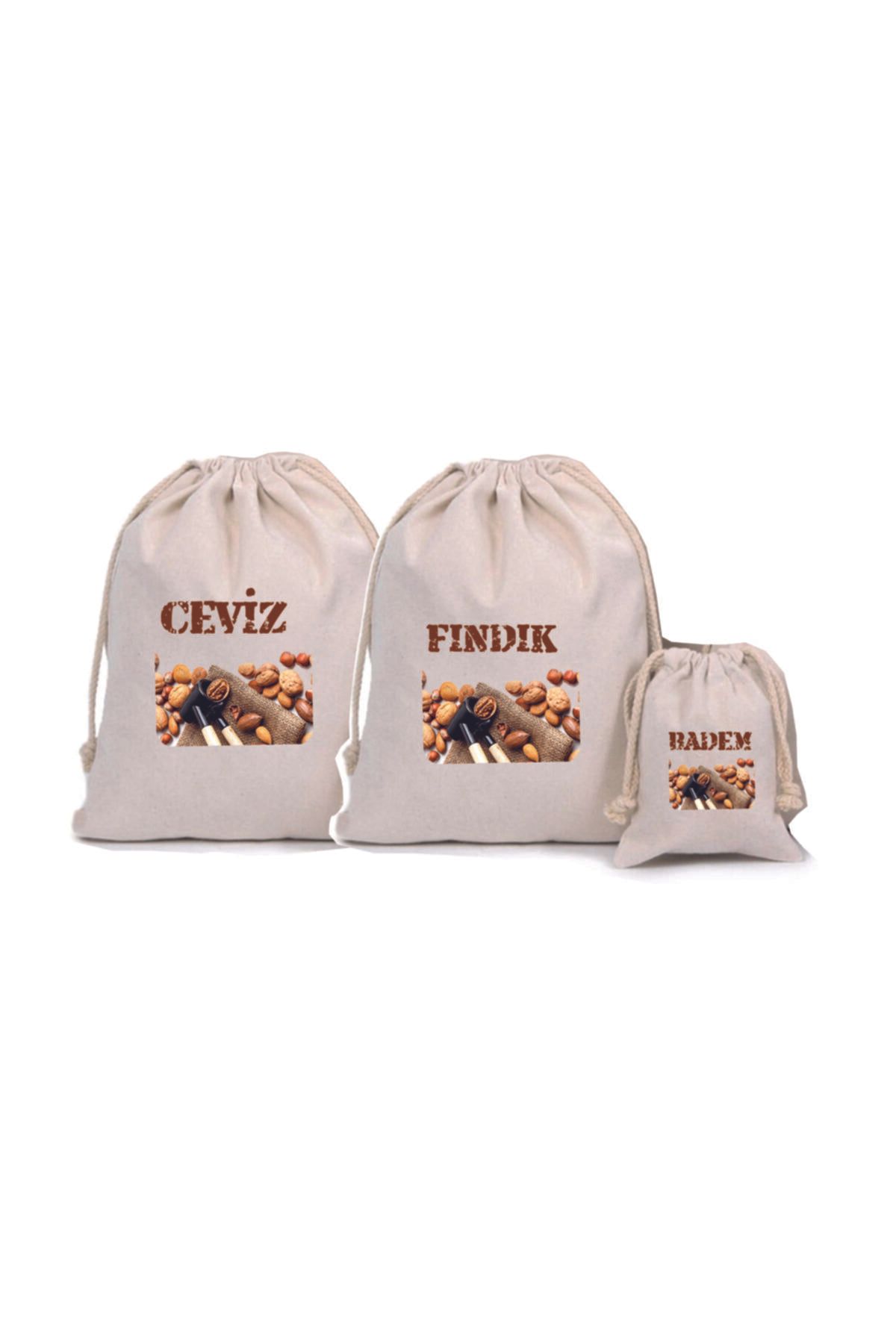 han collection Sağlıklı Ham Bez Fındık Ceviz Badem Torbası