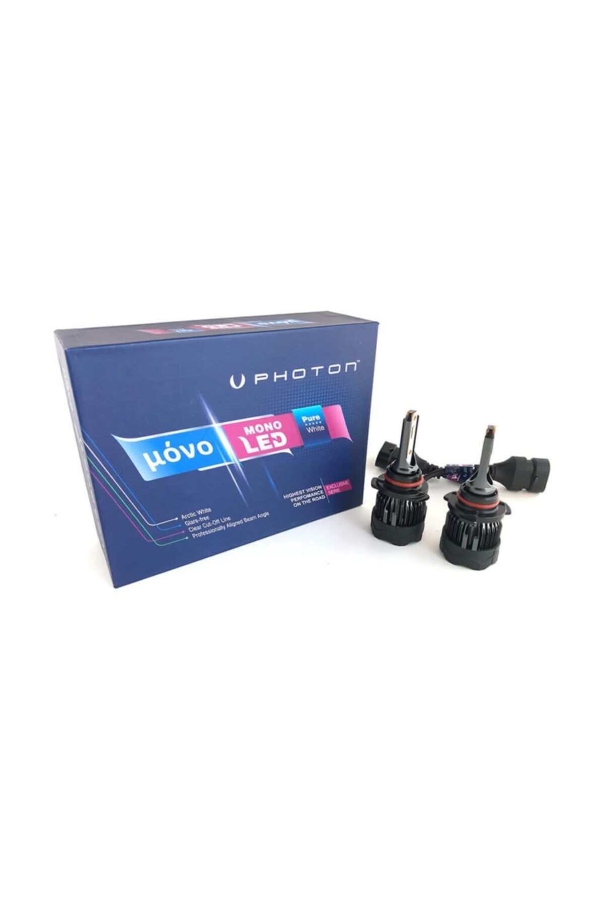 Photon Hb 3 9005 Mono Mini Led Xenon Beyaz Far Ampulu Şimşek Etkili Zenon