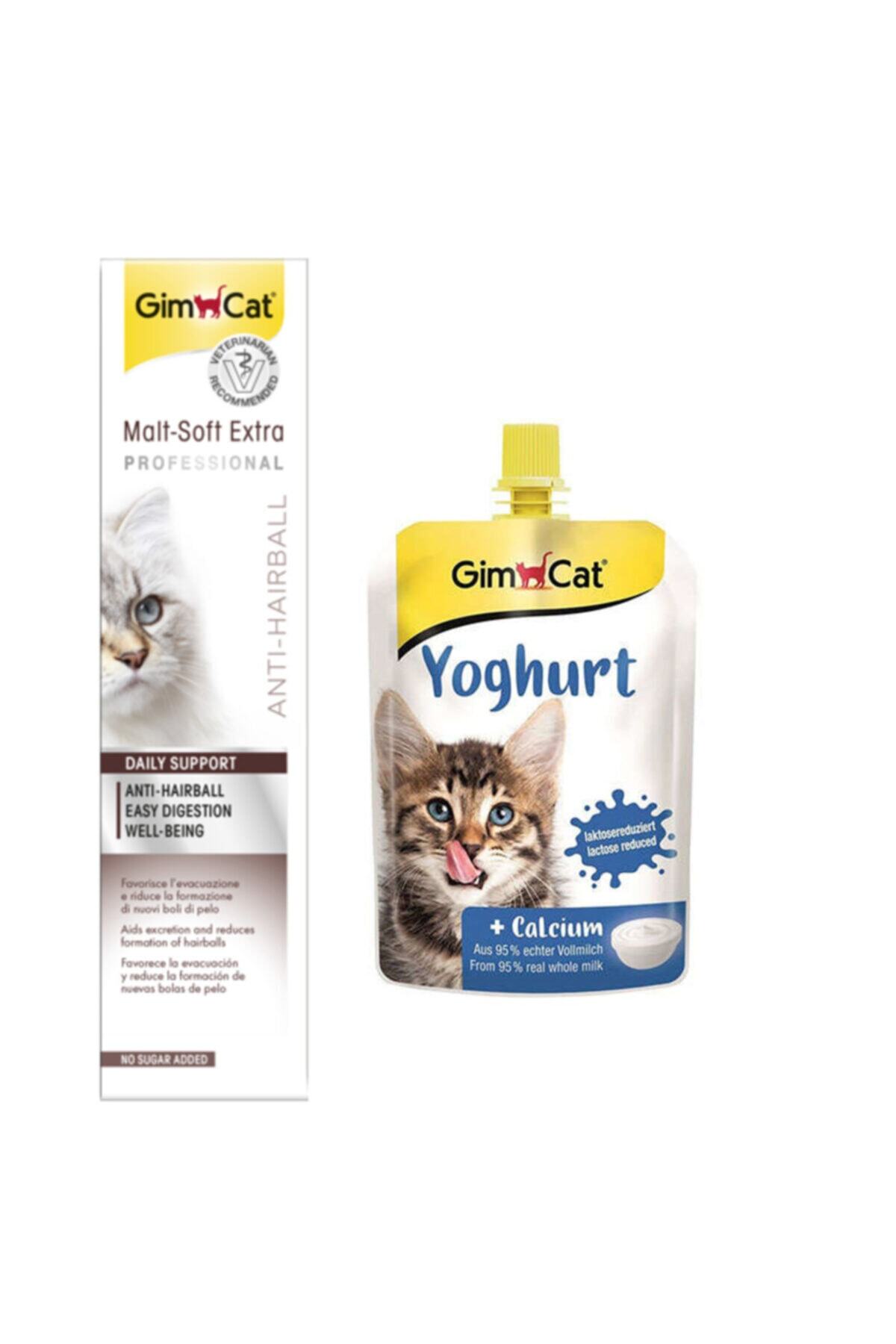 Gimcat Anti-hairball Malt Paste Kedi Macunu 100gr Yoghurt Kalsiyum Kedi Pudingi 150 gr