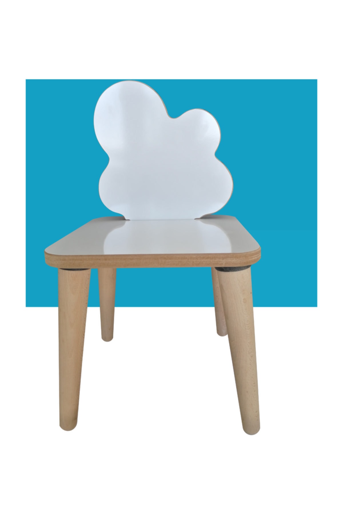 Lilabebe Çocuk Ahşap Sandalyesi Sevimli Bulut