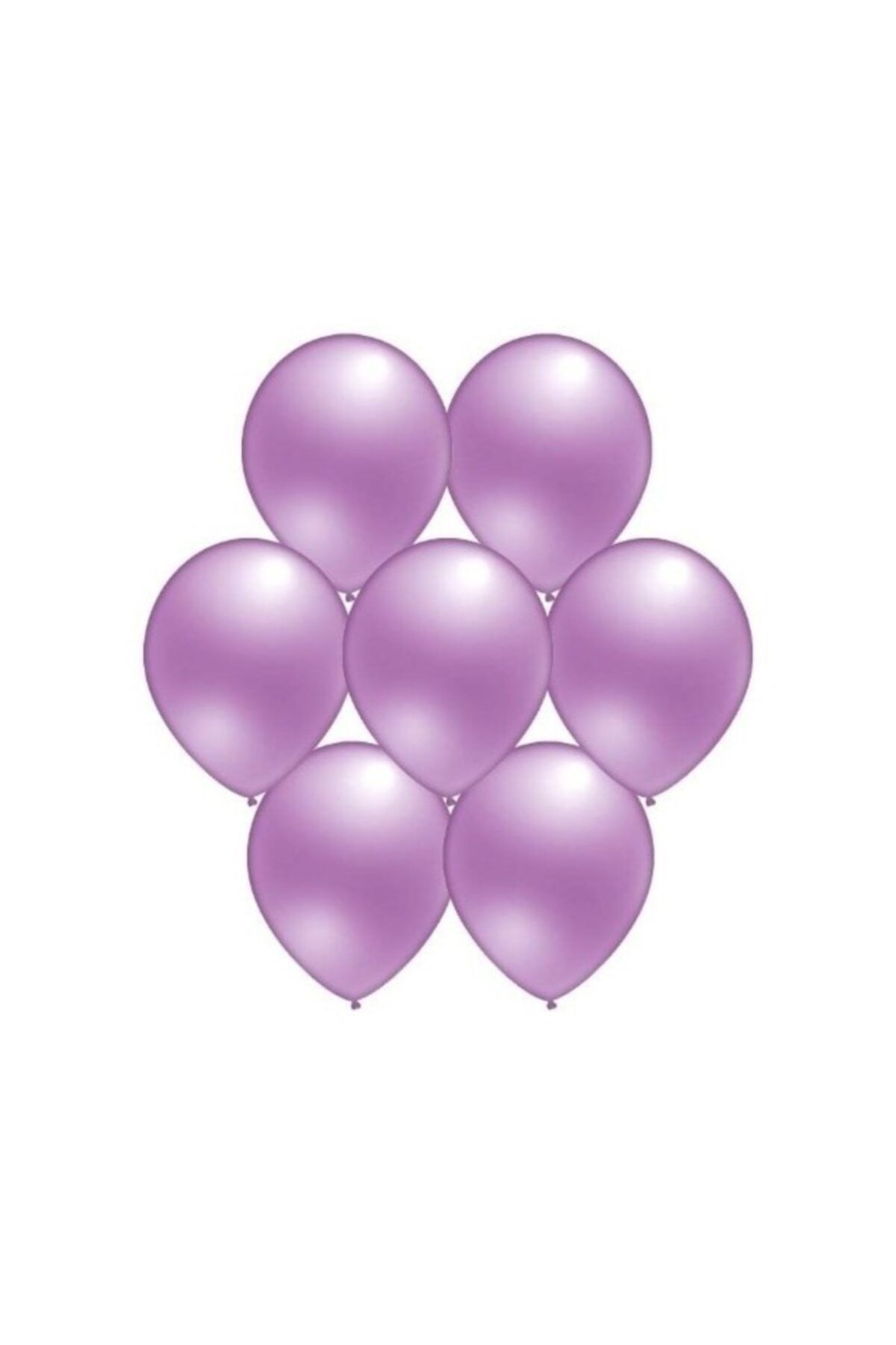 Parti Paketi Lila Metalik Balon 25'li