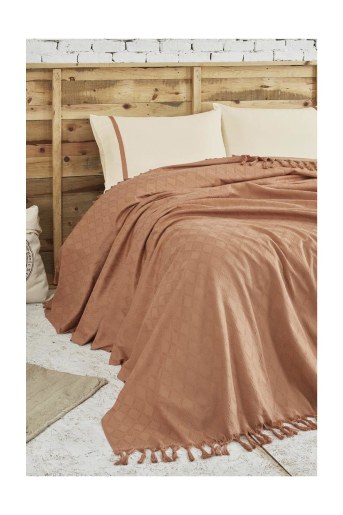 Ecocotton Balera Tek Kişilik Pike Seti Terra