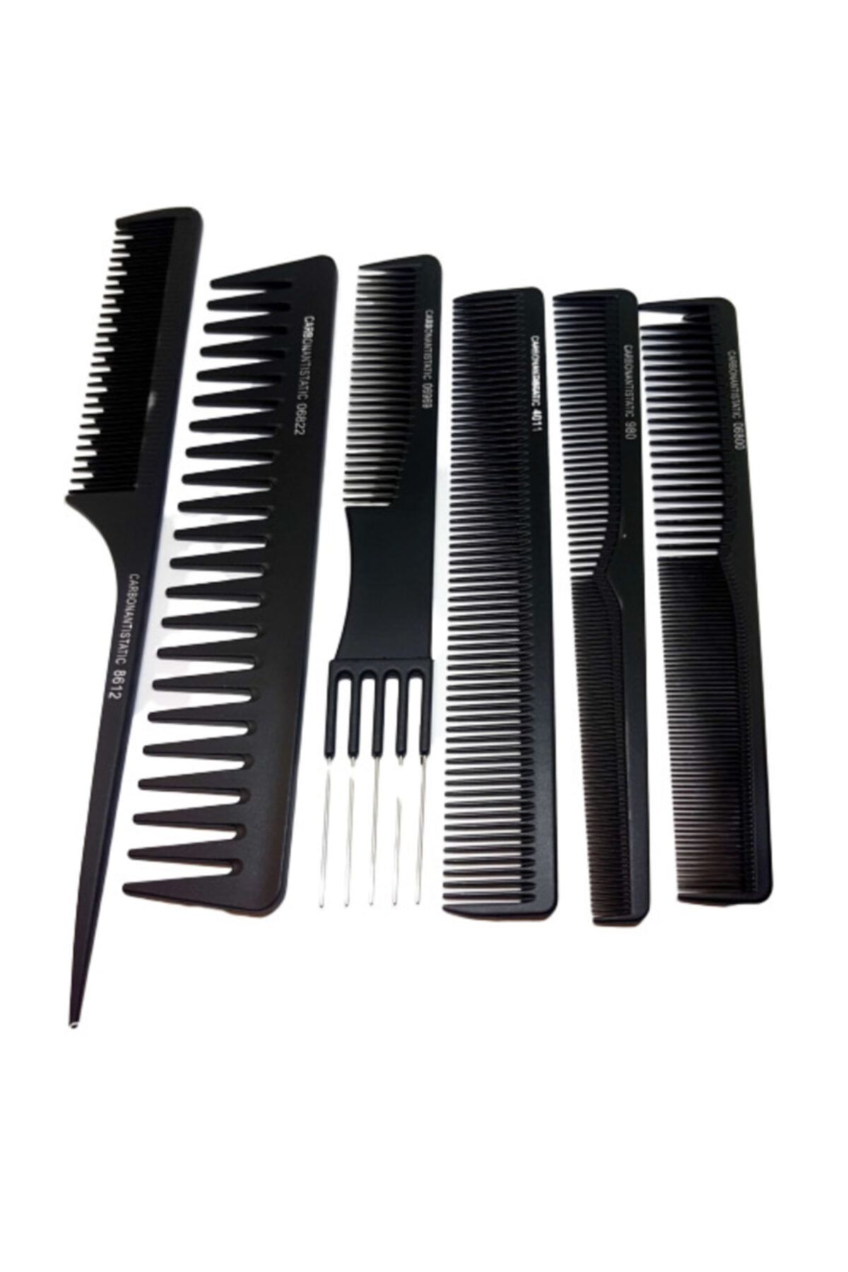 Mona Lady Kuaför Tarak Seti Carbon Anti Static 10 Lu Saç Şekillendirici