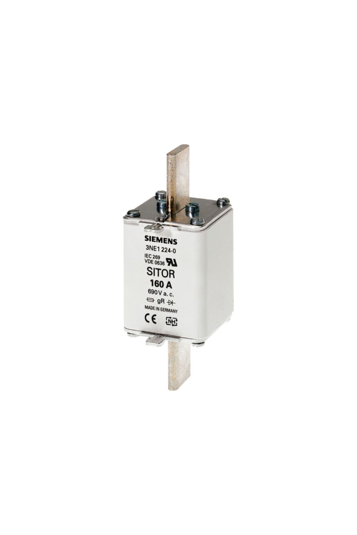 Siemens 3ne1225-0, 200amper, Boy 1, 690volt, Nh Sıtor Bıçaklı Sigorta Buşonu