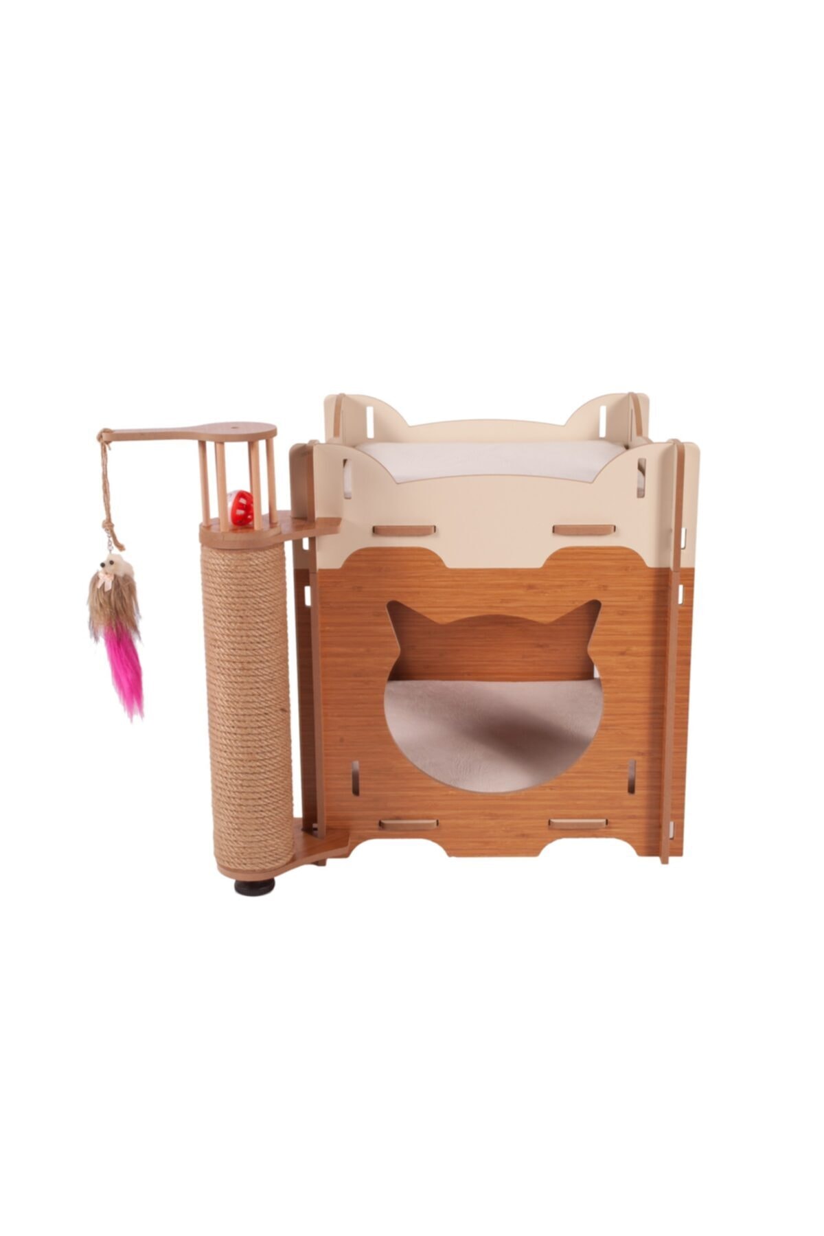 Patihomes Modüler Kedi Evi + Tırmalama