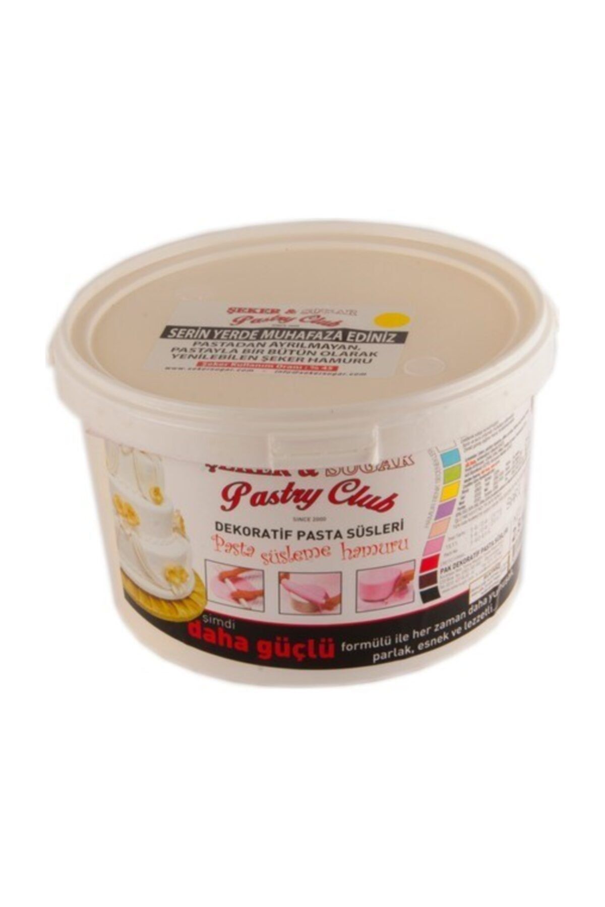 ŞEKER & SUGAR Sarı Şeker Hamuru 2.5 kg