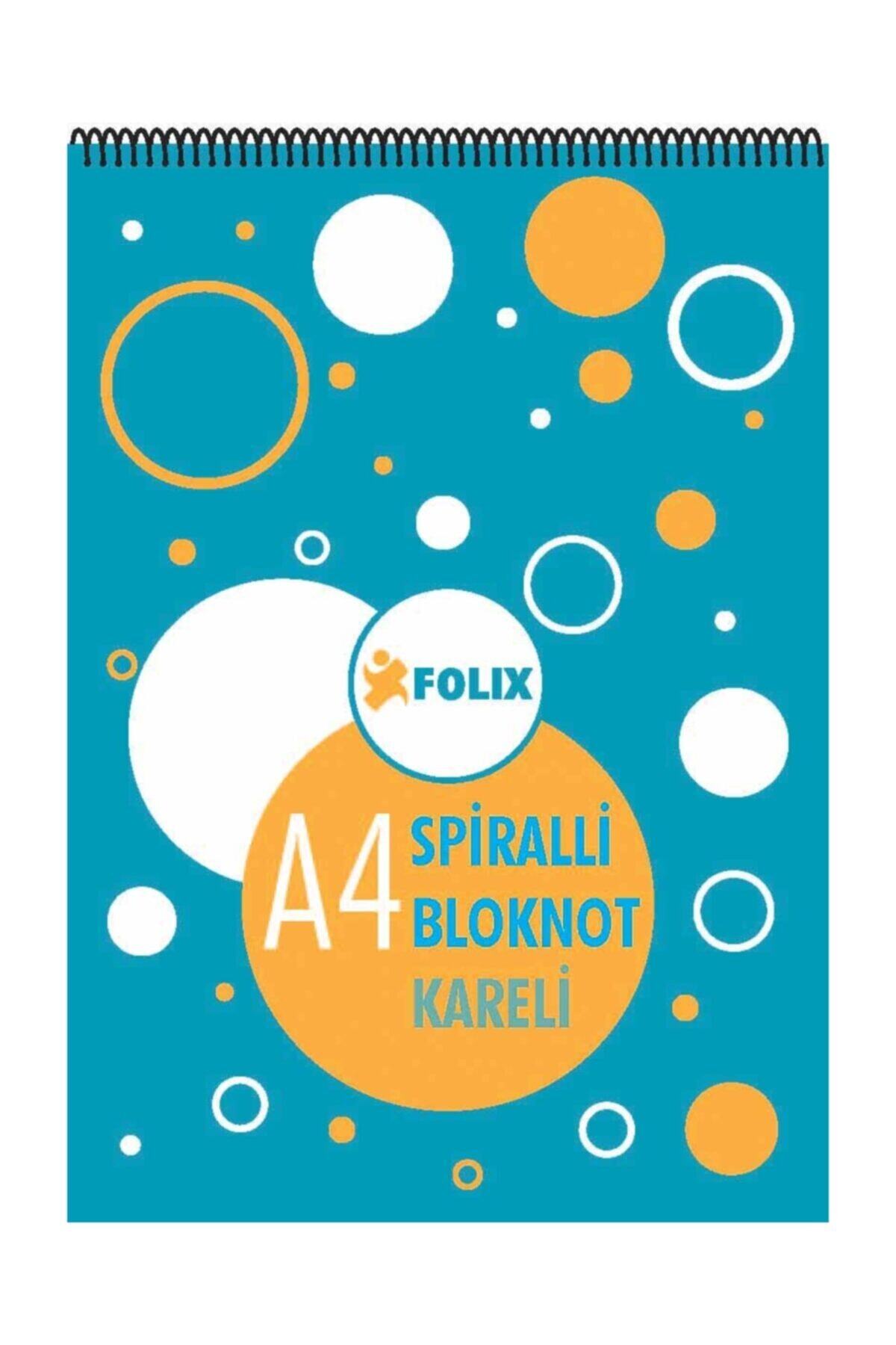 Etika Spiralli Bloknot A4 40 Yaprak Kareli 6'lı Paket
