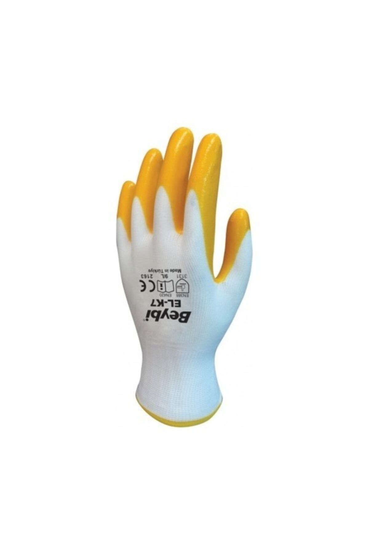 Beybi Sarı Nitril Iş Eldiveni 12'li