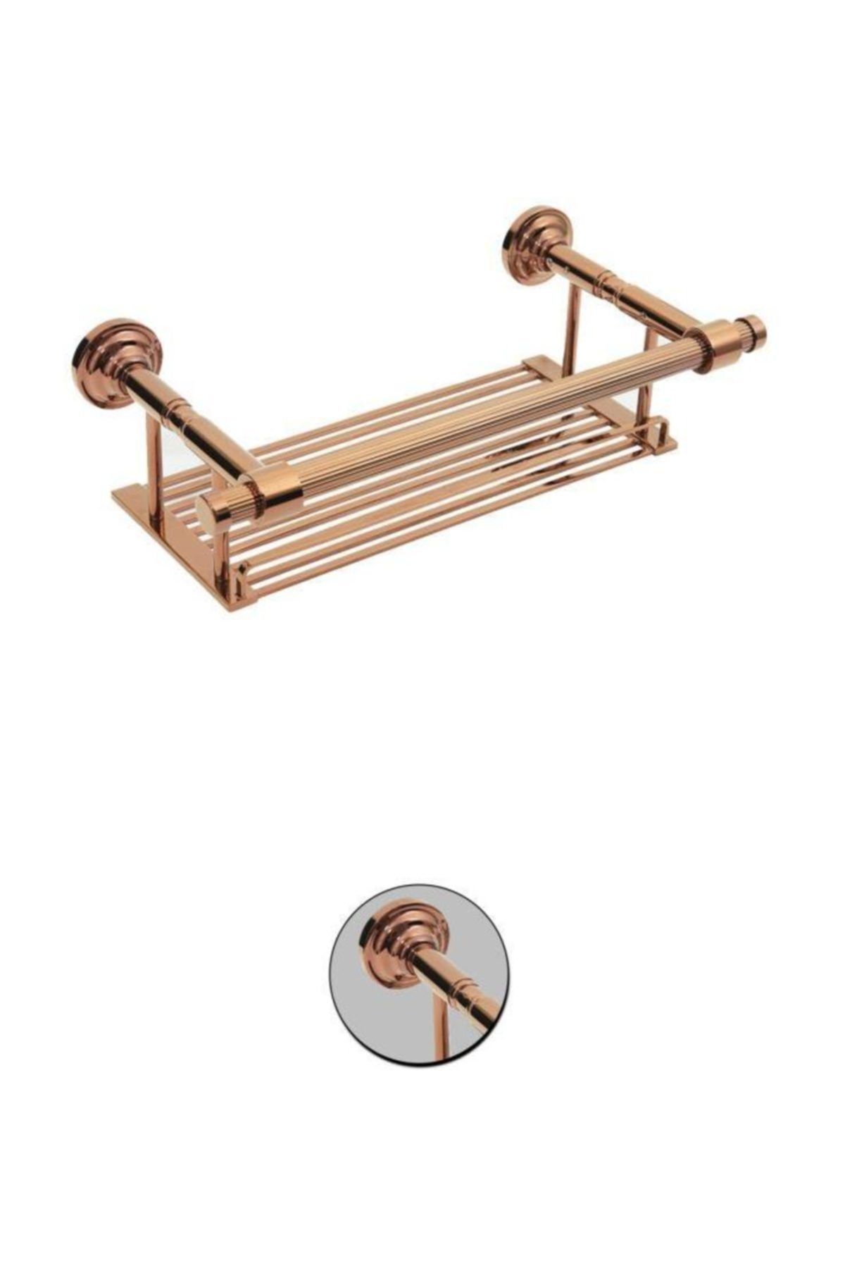 Maya Elit Pvd Rose Metal Etejer 40cm %100 Pirinç
