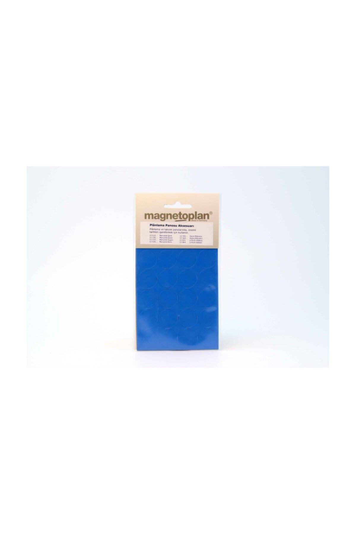 Magnetoplan Manyetik Daire 15 mm - 30 Adet - Mavi