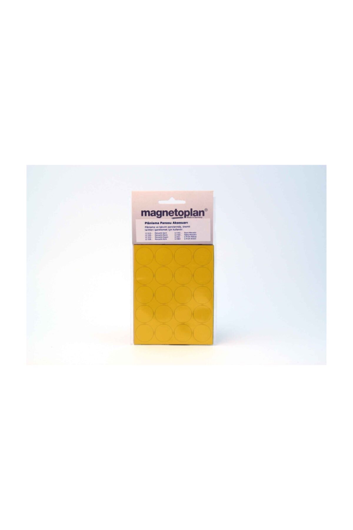 Magnetoplan Sarı Manyetik Daire 20 mm 20 Adet