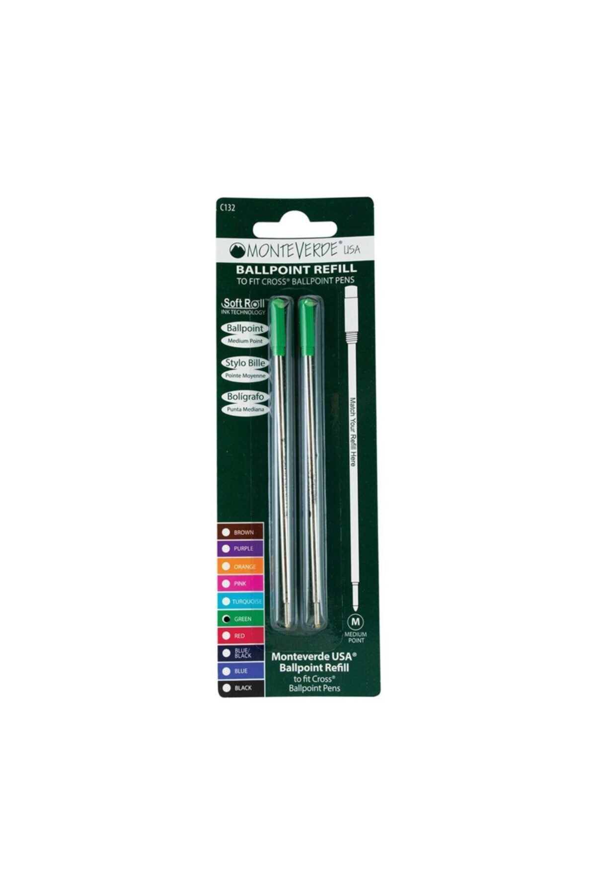 Monteverde Cross Tipi Kalem Mor Yedeği 2li Paket