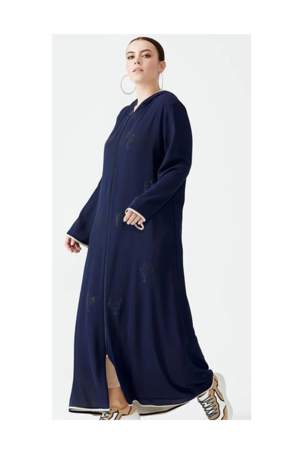 Vivien Kadın Lacivert Pardesü