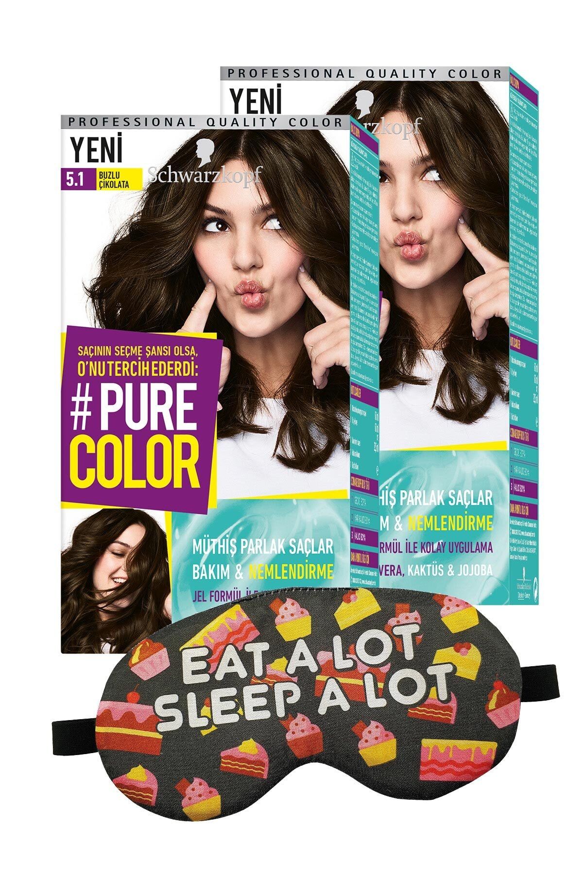 pure color 5 1 buzlu cikolata goz bandi fiyati yorumlari trendyol