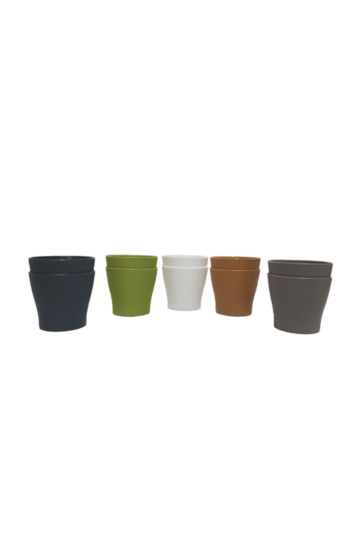 Poliwork 10 Lu Gardenya 8,5 cm Kaktüs Saksısı 0.3 lt Pastel Mix