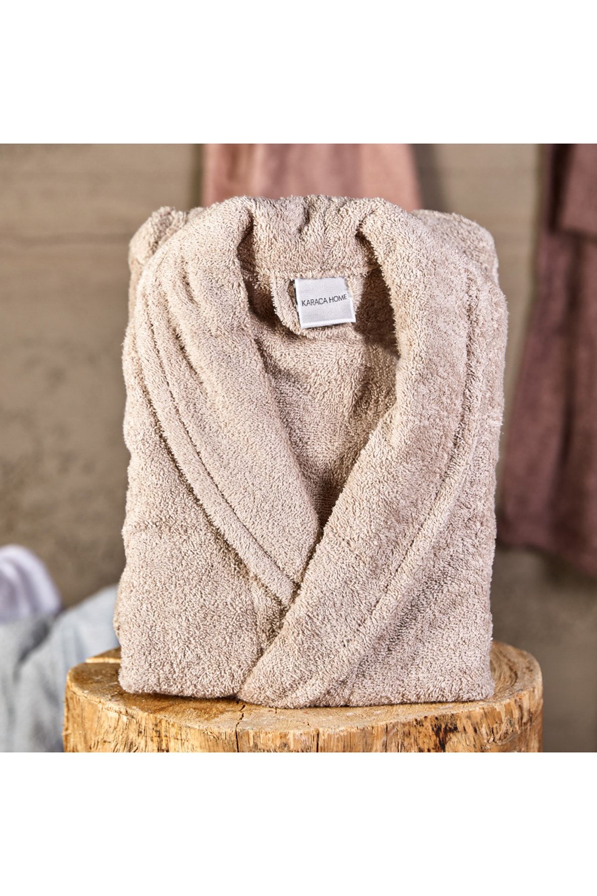 Karaca Home Charm Exclusive Bej Bornoz S/m