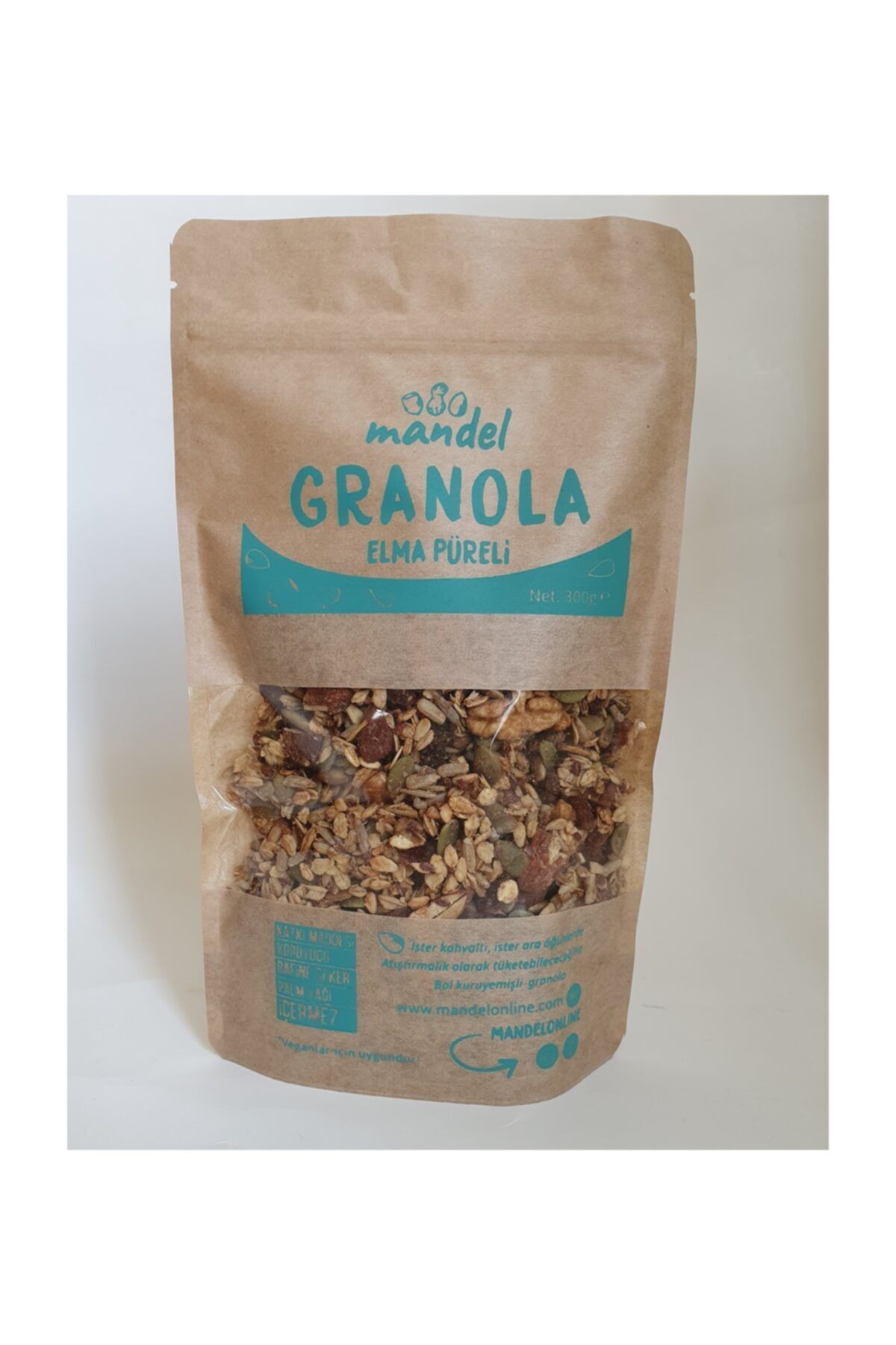 Mandel Elma Püreli Vegan Granola 300 Gr