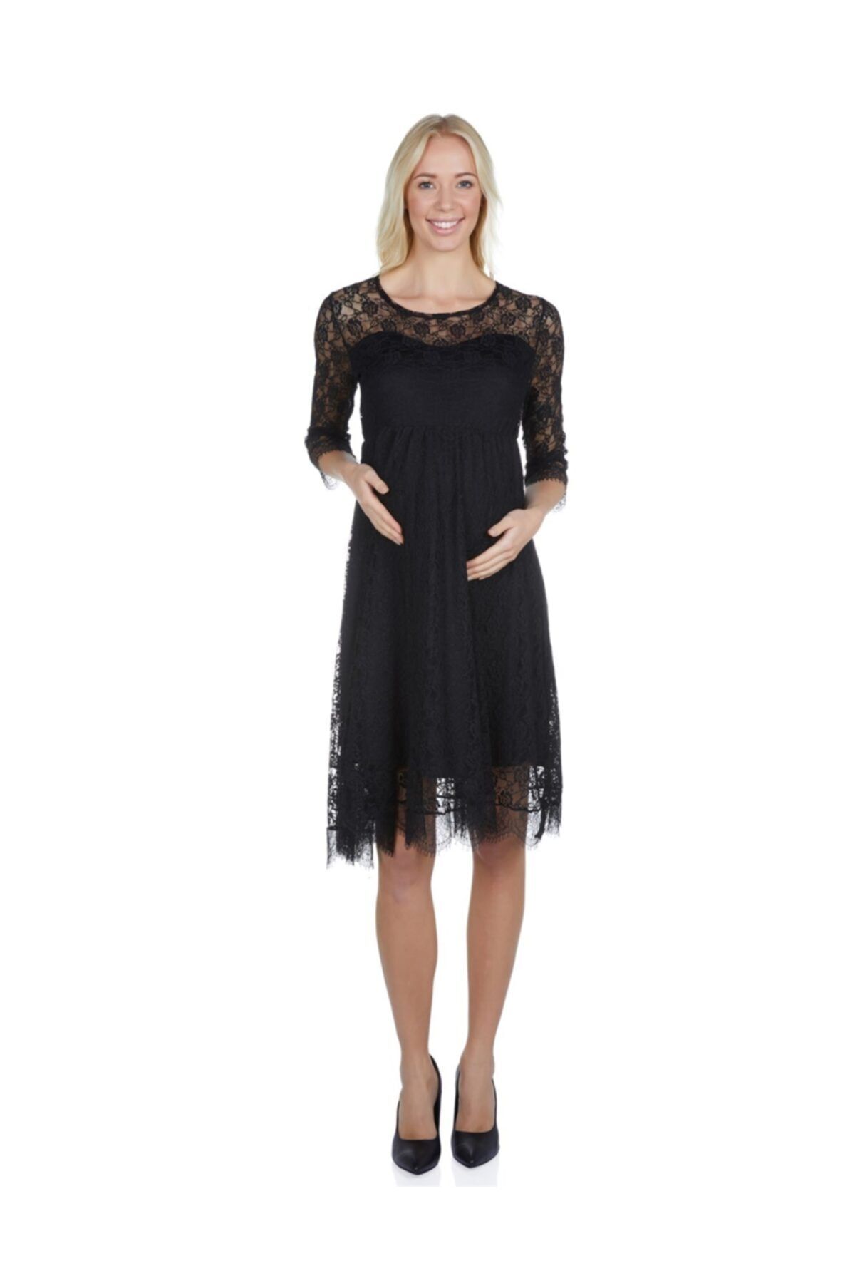 MYRA by LuvmaBelly 5100-5102 İtalyan dantel Hamile Abiye Elbise