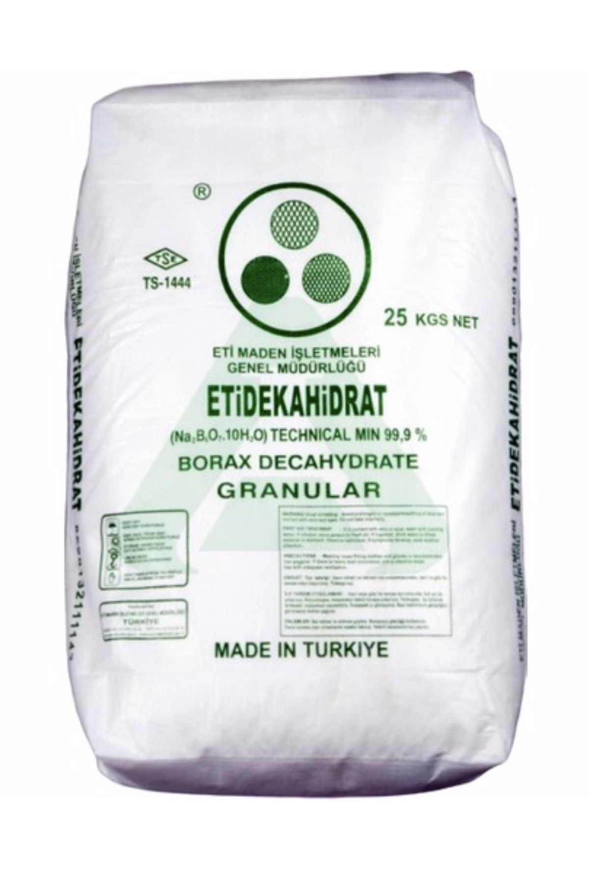 ETİ MADEN Saf Boraks 1 Kg Doğal Deterjan Dekahidrat