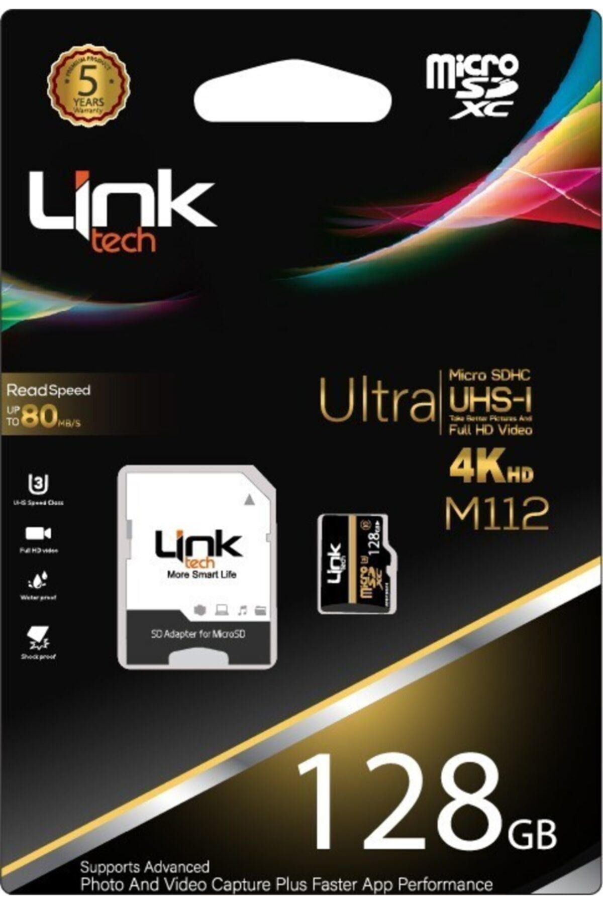 Micro Linktech Ultra Sdhc 128gb 80 Mb s Hafıza Kartı