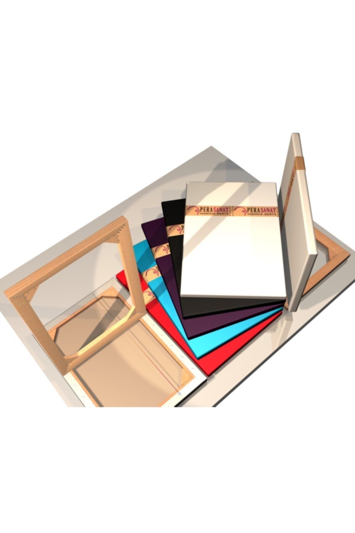 Pera Sanat 5 Adet 25x25 Premium Standart Tuval